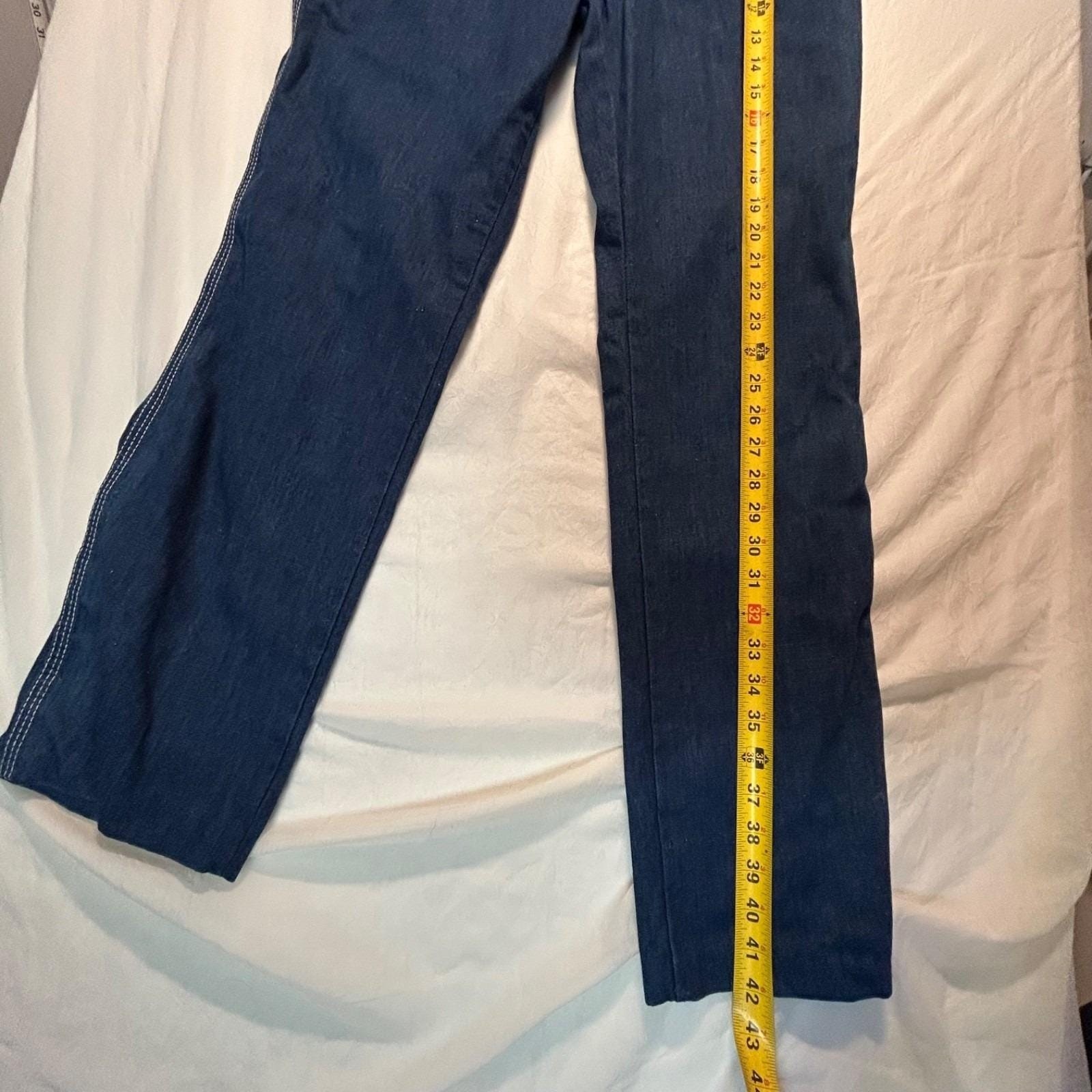 Our Bottoms ltd. vintage 1970&rsquo;s high rise denim jeans ribbon pocket detail 26 in