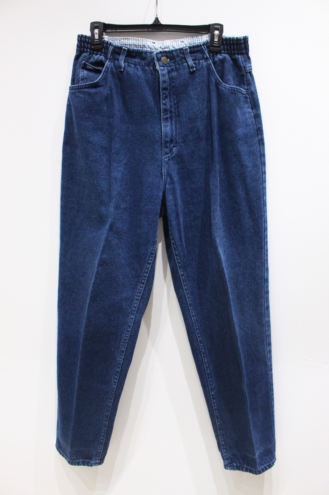 Vintage Lee Womens 14 M High Waisted Mom Jeans Blue 31×30 relaxed Made in USA
