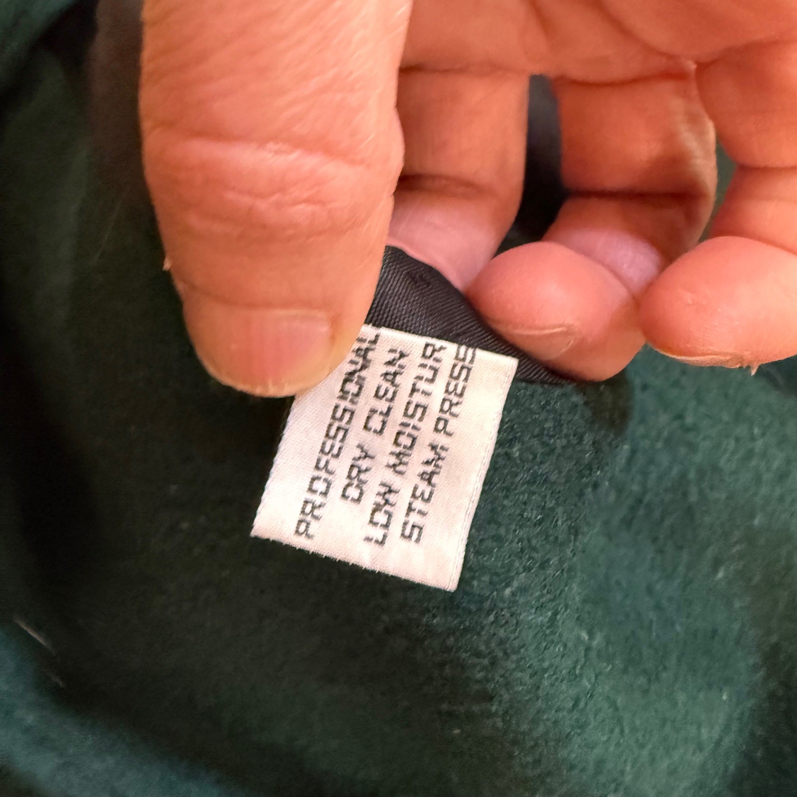 Vintage Billi by Billycoat Forest Green Wool Blend Double Breasted Long Coat USA