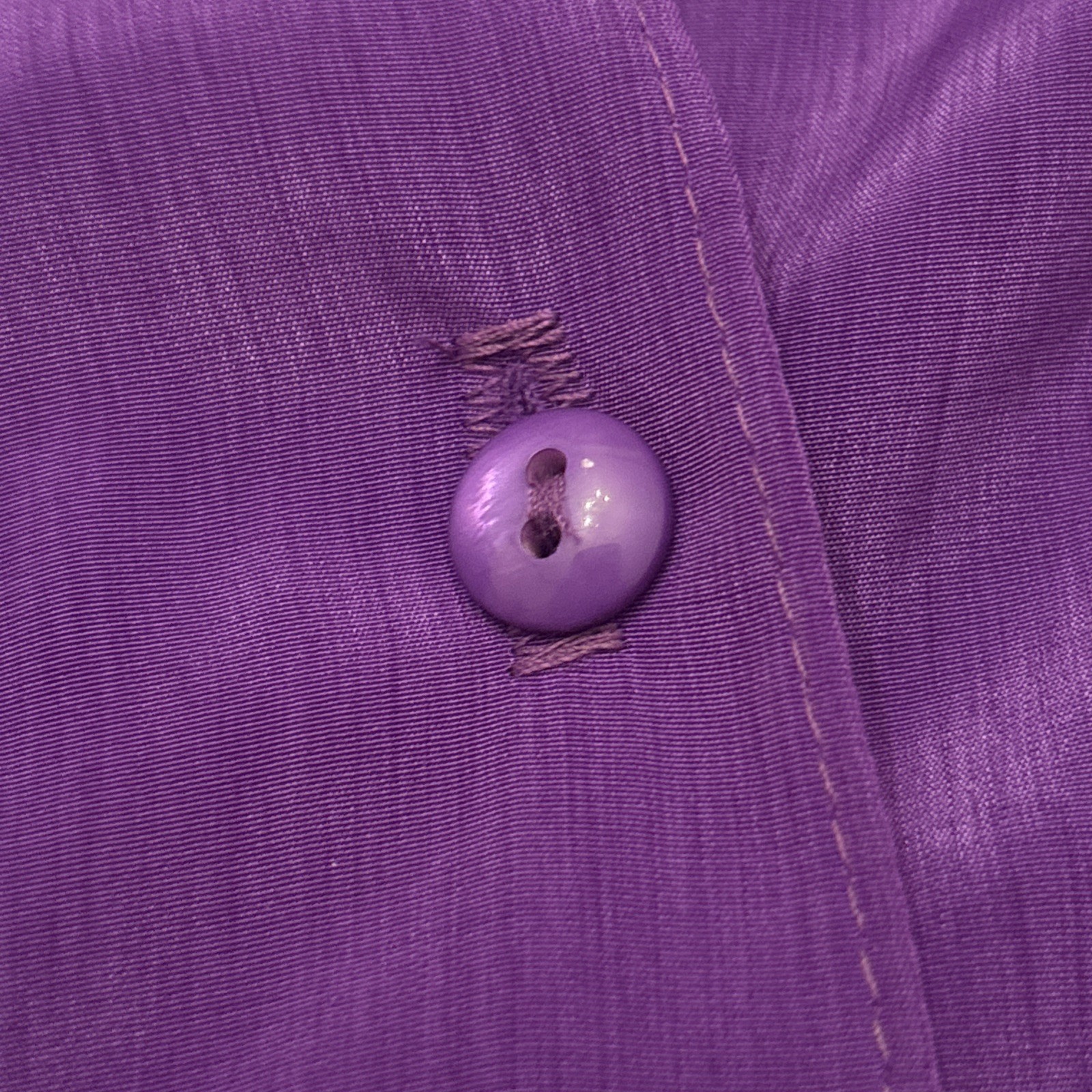 Vintage 90s Color block Button Up Shirt Purple Pink Green Diversity Size 12
