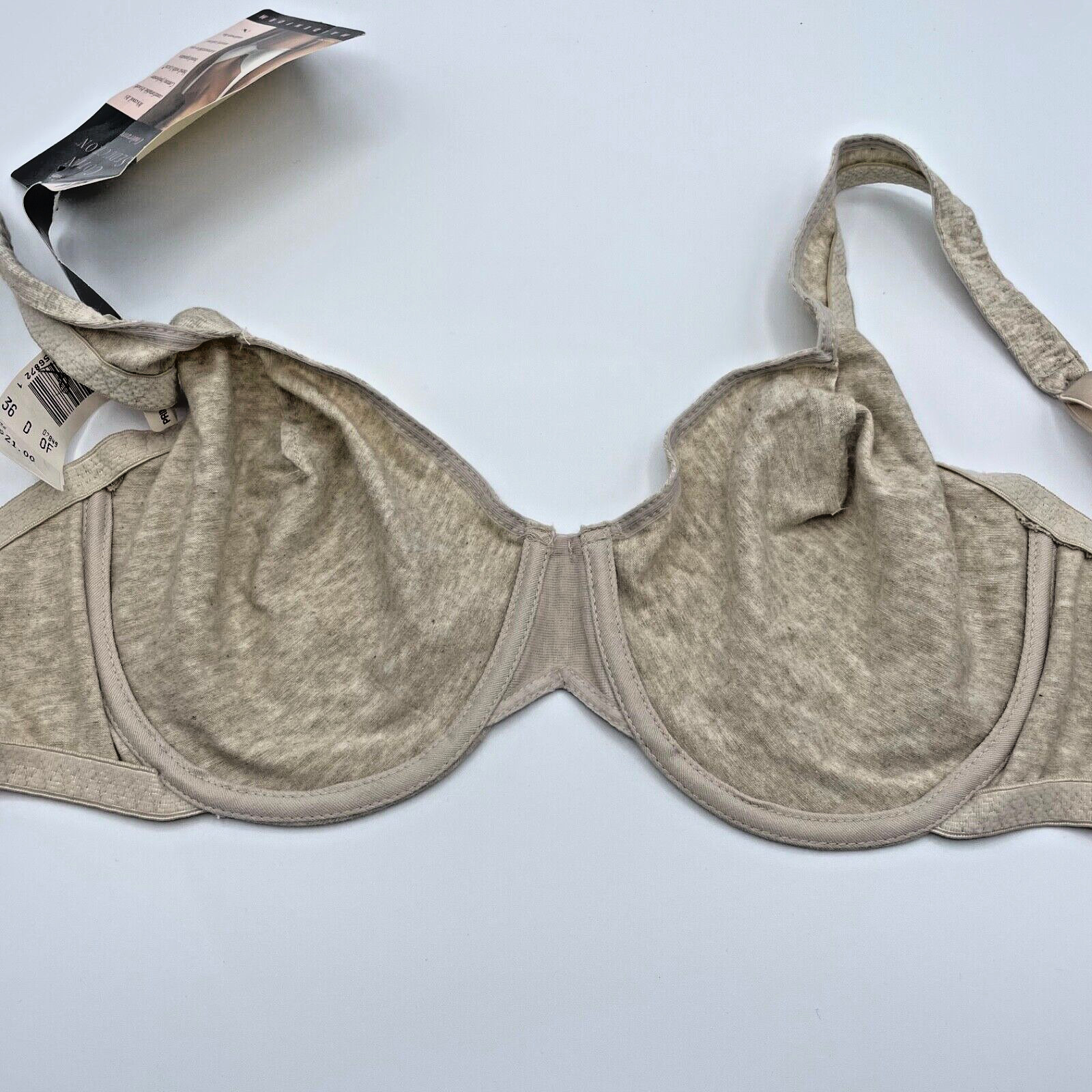 Maidenform 7849 Cotton Seduction Underwire Full Coverage Bra 36D Union made USA
