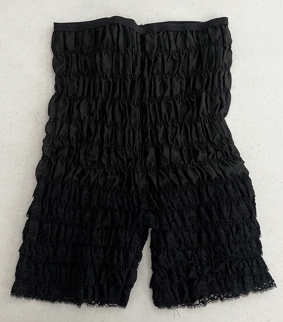 Vintage Malco Modes Petti-Pants Bloomers Square Dance Size Small Black