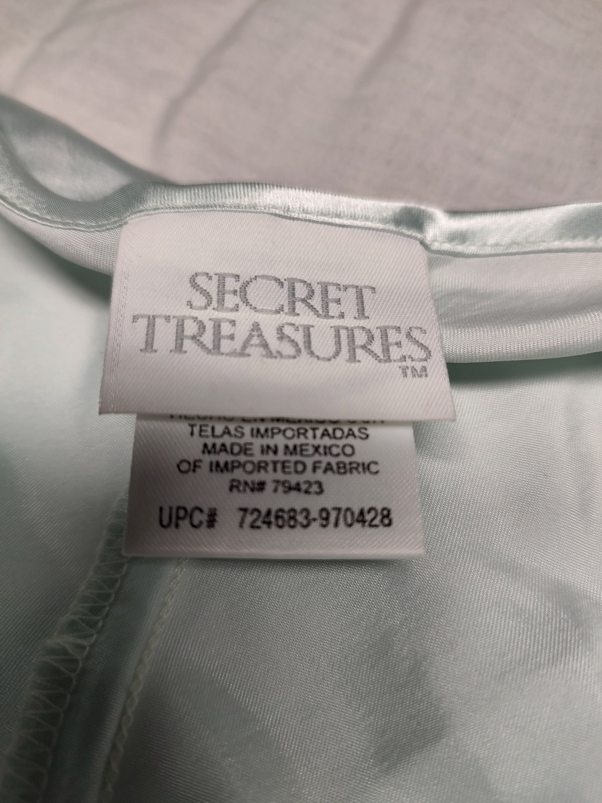 Secret Treasures Mint Green Silky Sheer Lace Nylon Nightie Nightgown Womens 2XL