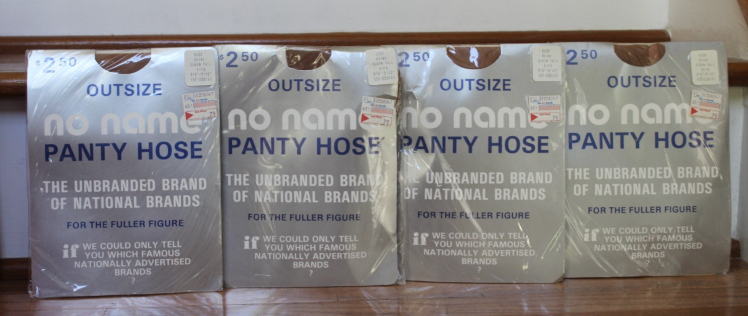 Vintage Lot of 4 NO NAME Pantyhose Queen Tall, Beige, 5&rsquo;6&Prime;-5&rsquo;10 » GAMS- NEW