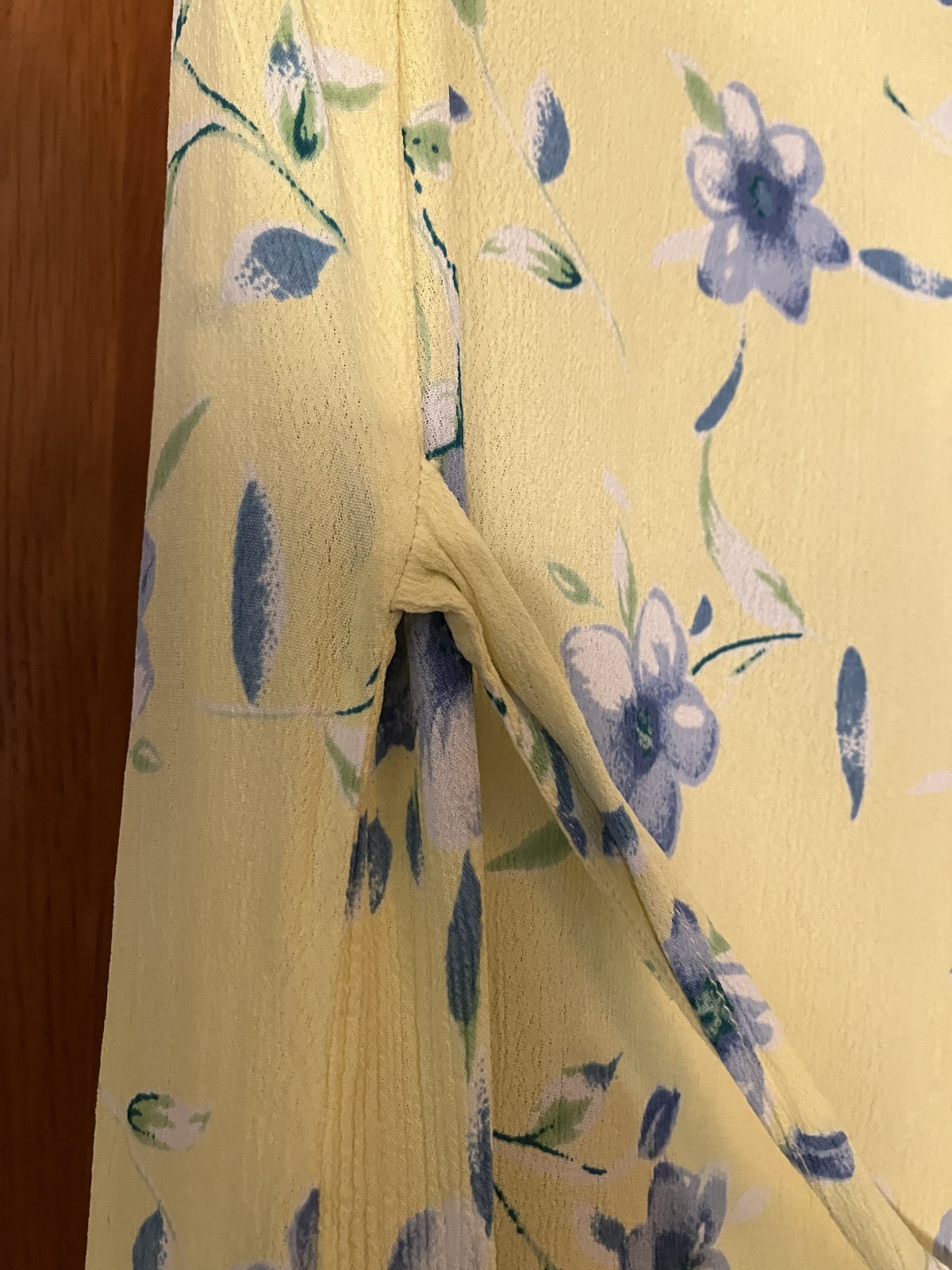 Vintage Classic Eileen West Floral Rayon Maxi Dress