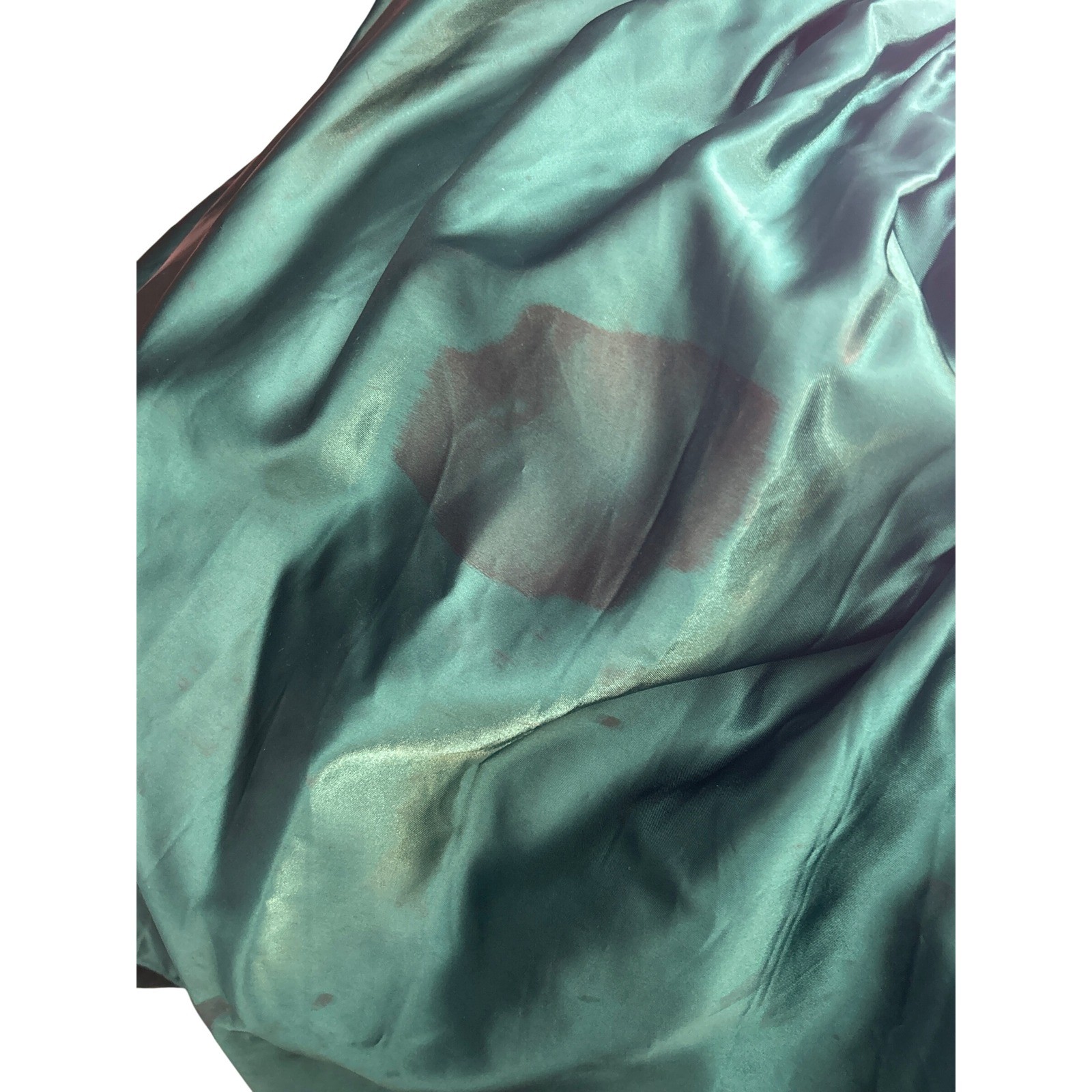 80s Unbranded Lace Satin Party Dress Emerald Green Prom Regencycore Dark Romance