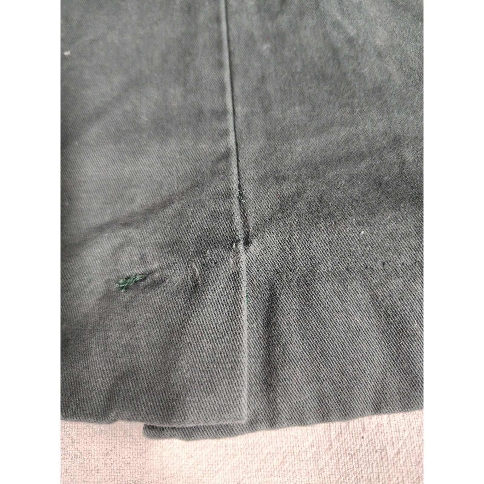 🌲VTG L.L. Bean Button Front Green Cotton Skirt A-Line 80s Gorpcore outdoors ✨️