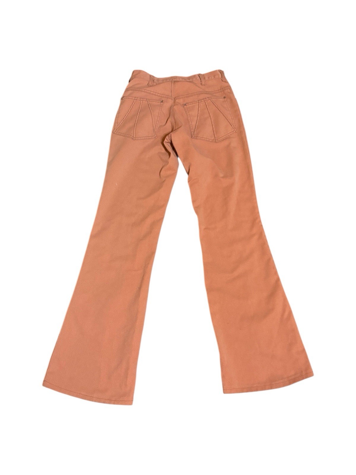 1970s orange/salmon Sears bell bottoms