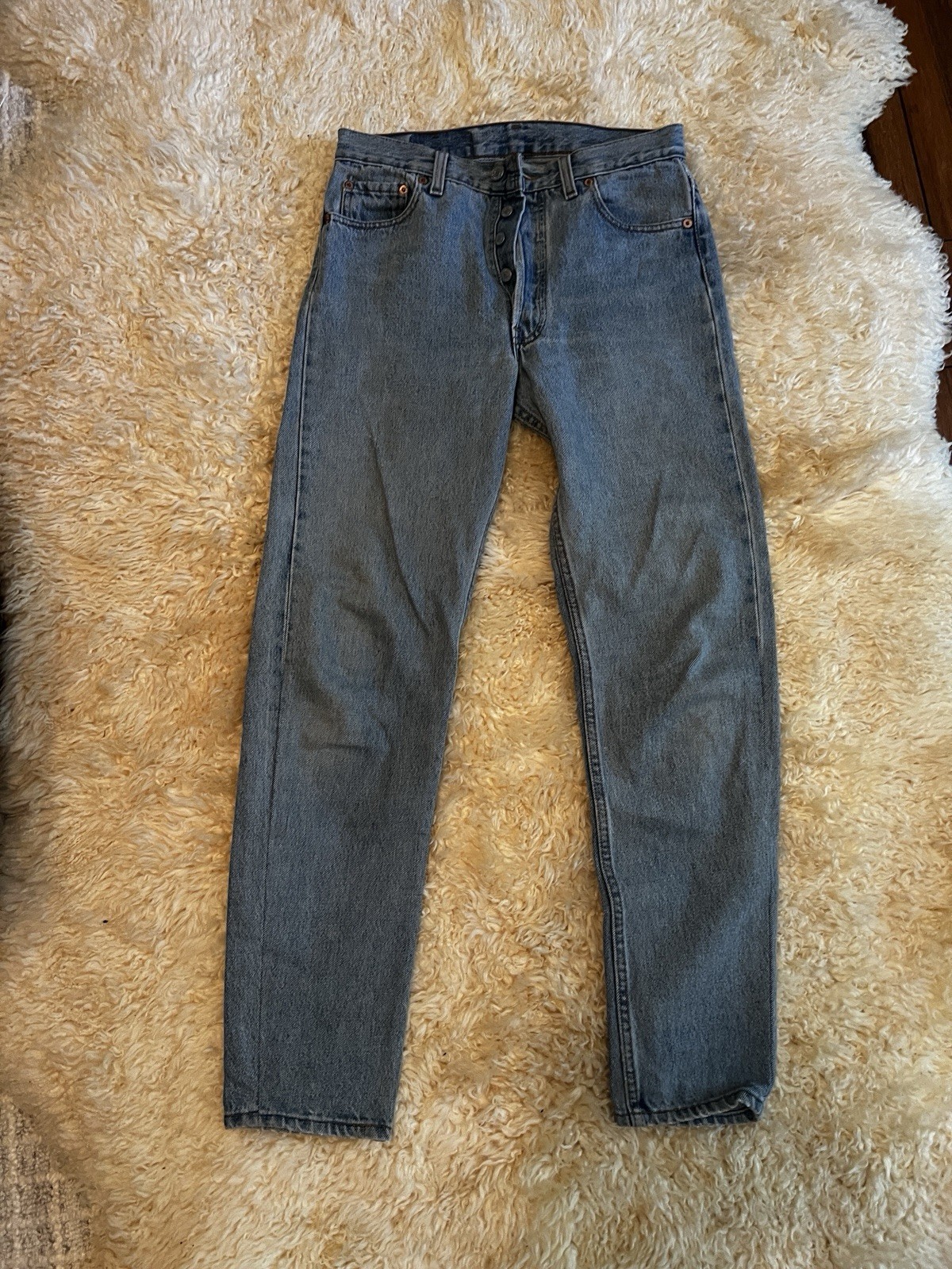 VINTAGE 1990s LEVIS 501 WOMEN HIGH WAISTED DENIM JEANS MADE IN USA 30×30