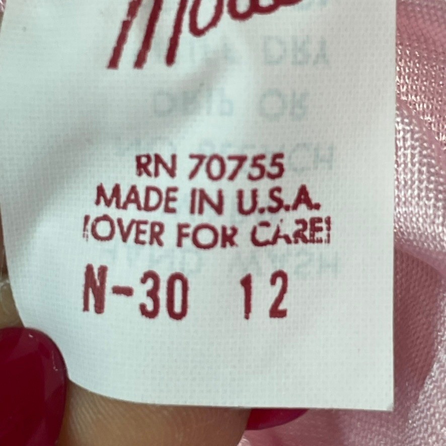 Malco Modes Ruffle Undies Womens 12 Pink Coquette Vintage Lace Bloomers USA