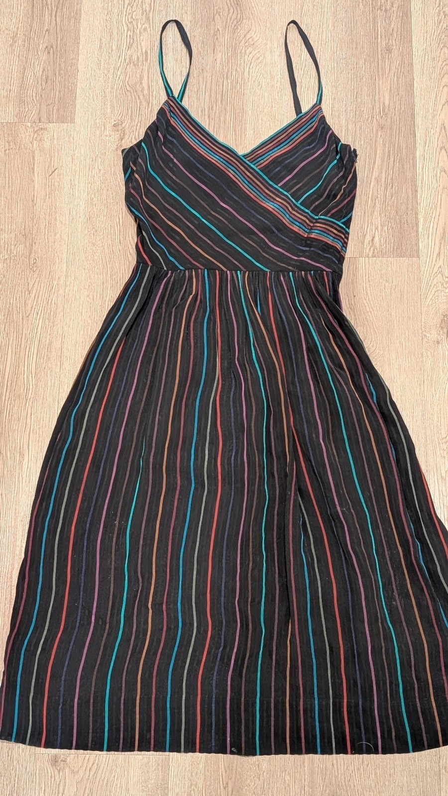 RARE 1970&rsquo;s Albert Nipon Vintage Chevron Print Sundress SZ 4, Cocktail EUC