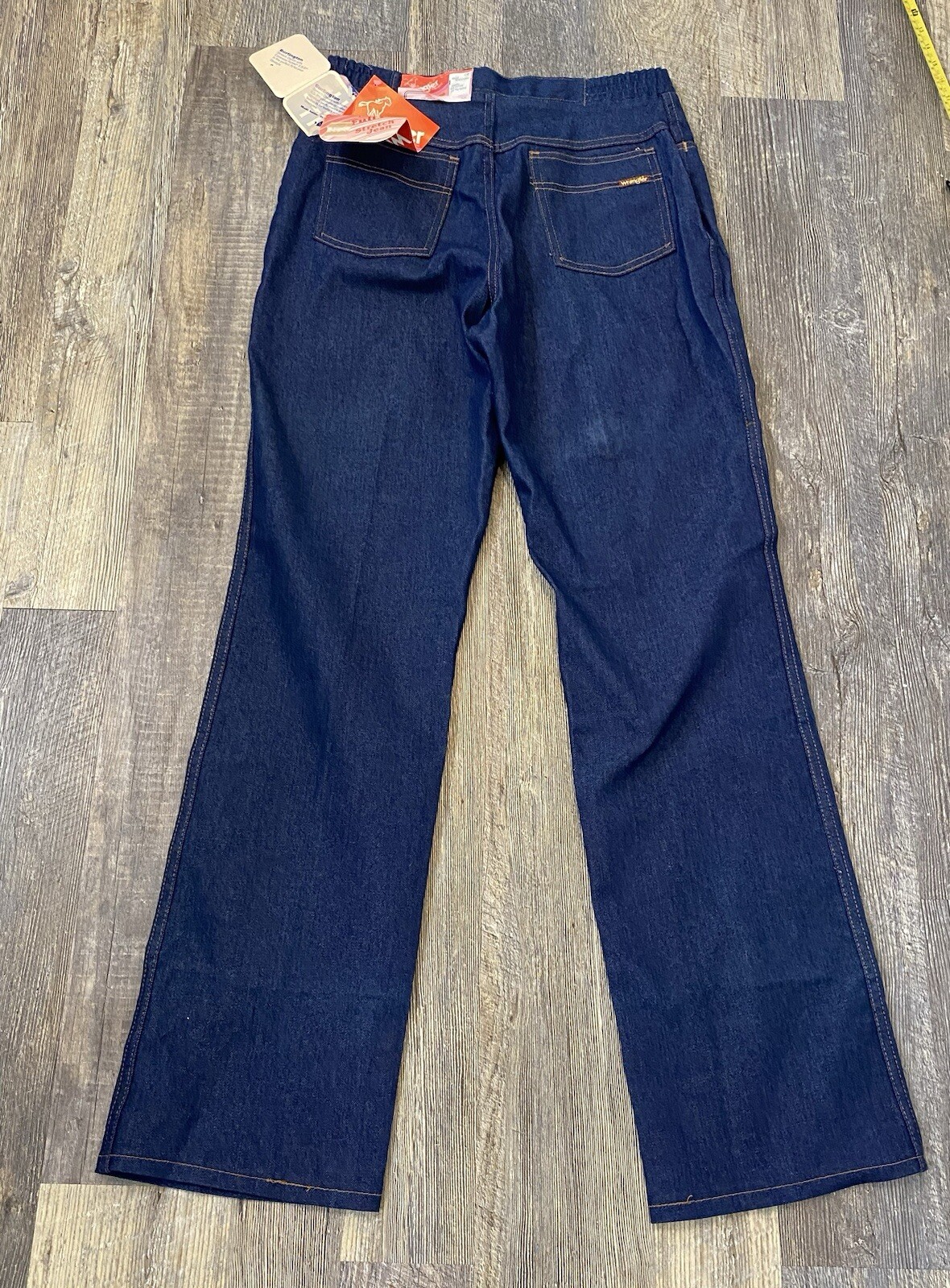 TRUE Vintage WRANGLER NWT Stretch Denim Jeans 80s Talon Streetwear Full Fit 16