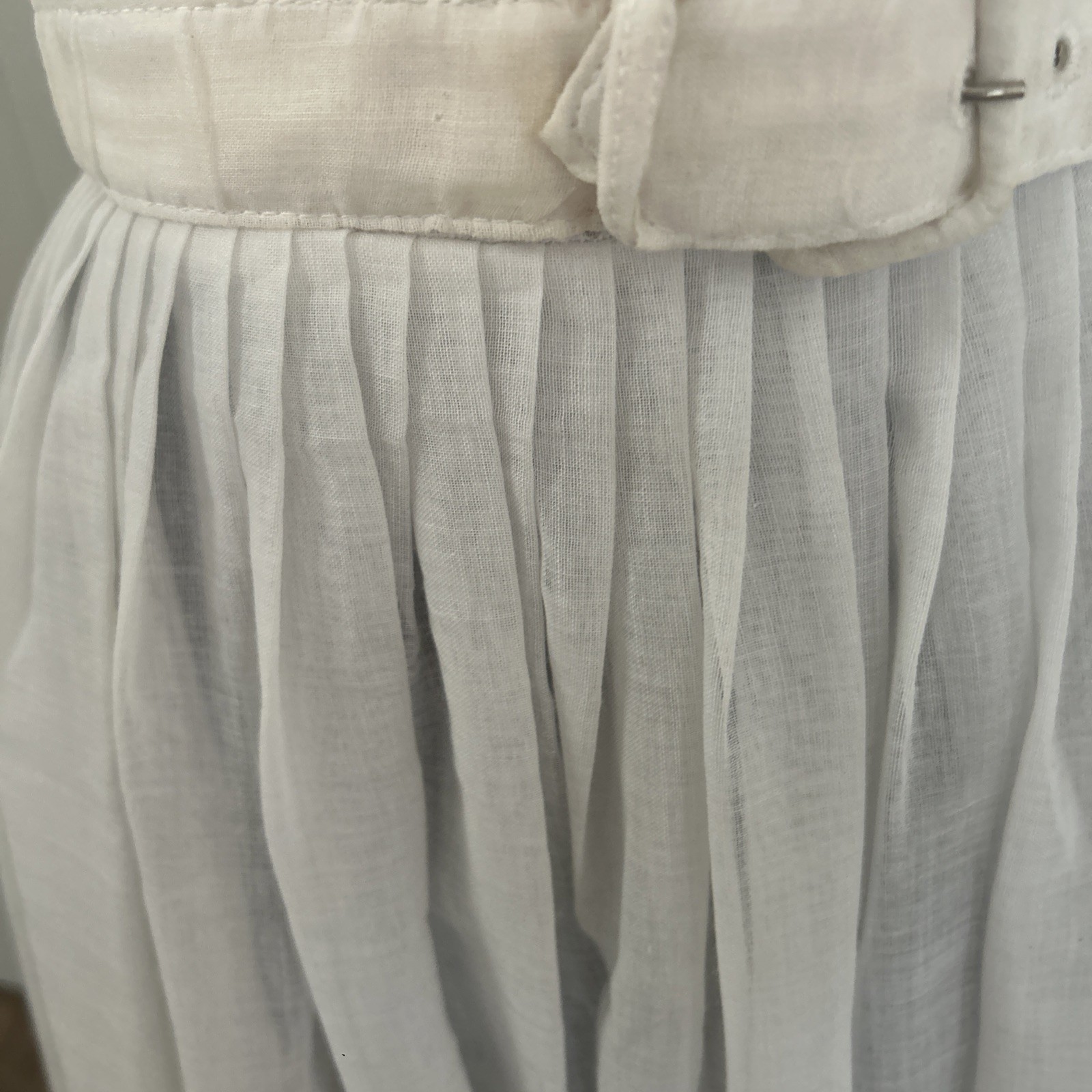 Vintage Late 1950’s L ‘Aiglon Dauphine Petite White Cotton Dress Lace Top