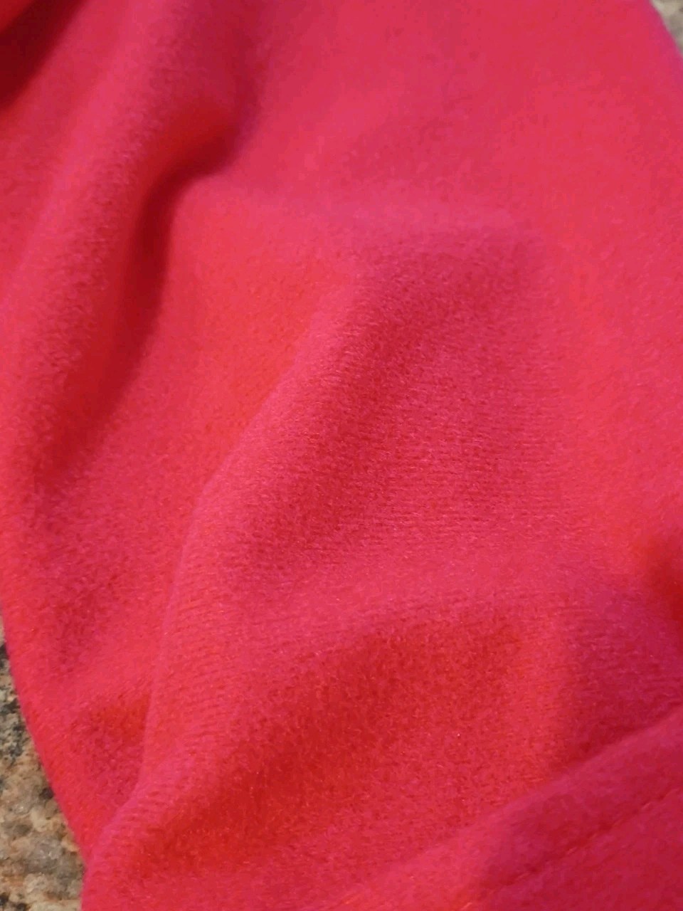 Vtg Elegant David Brown California LONG Red Soft House Dress Gown Robe Petite S