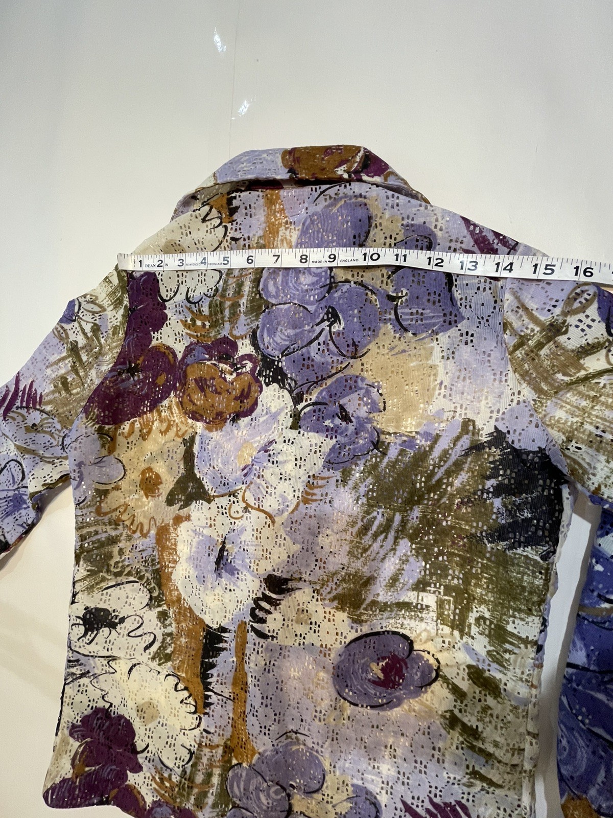 VTG 70s Top Button Front Dagger Collar GRAFF California Women&rsquo;s SZ S