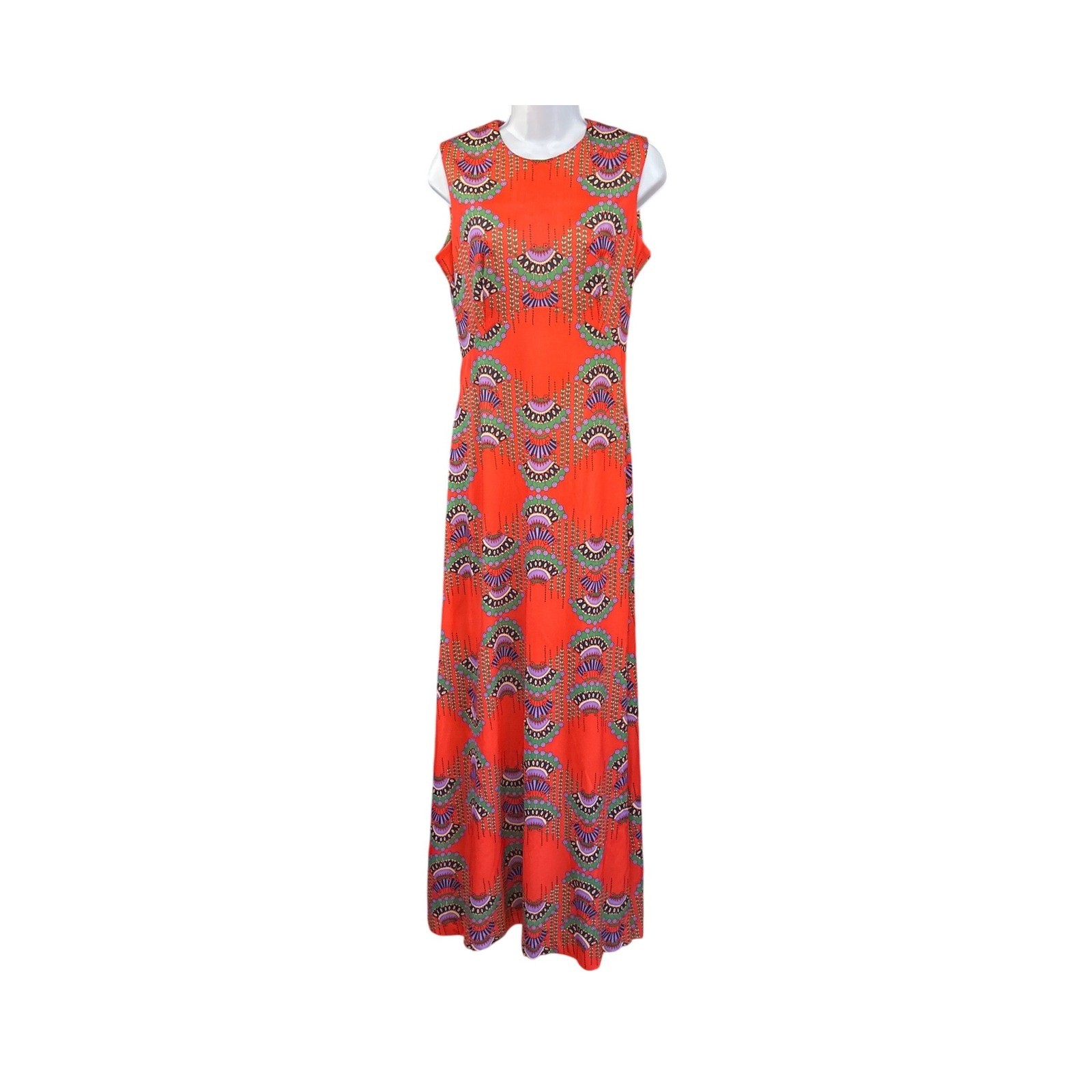 1970s Marco Donati Maxi Dress Jacket Set Psychedelic Boho Retro Maximalist