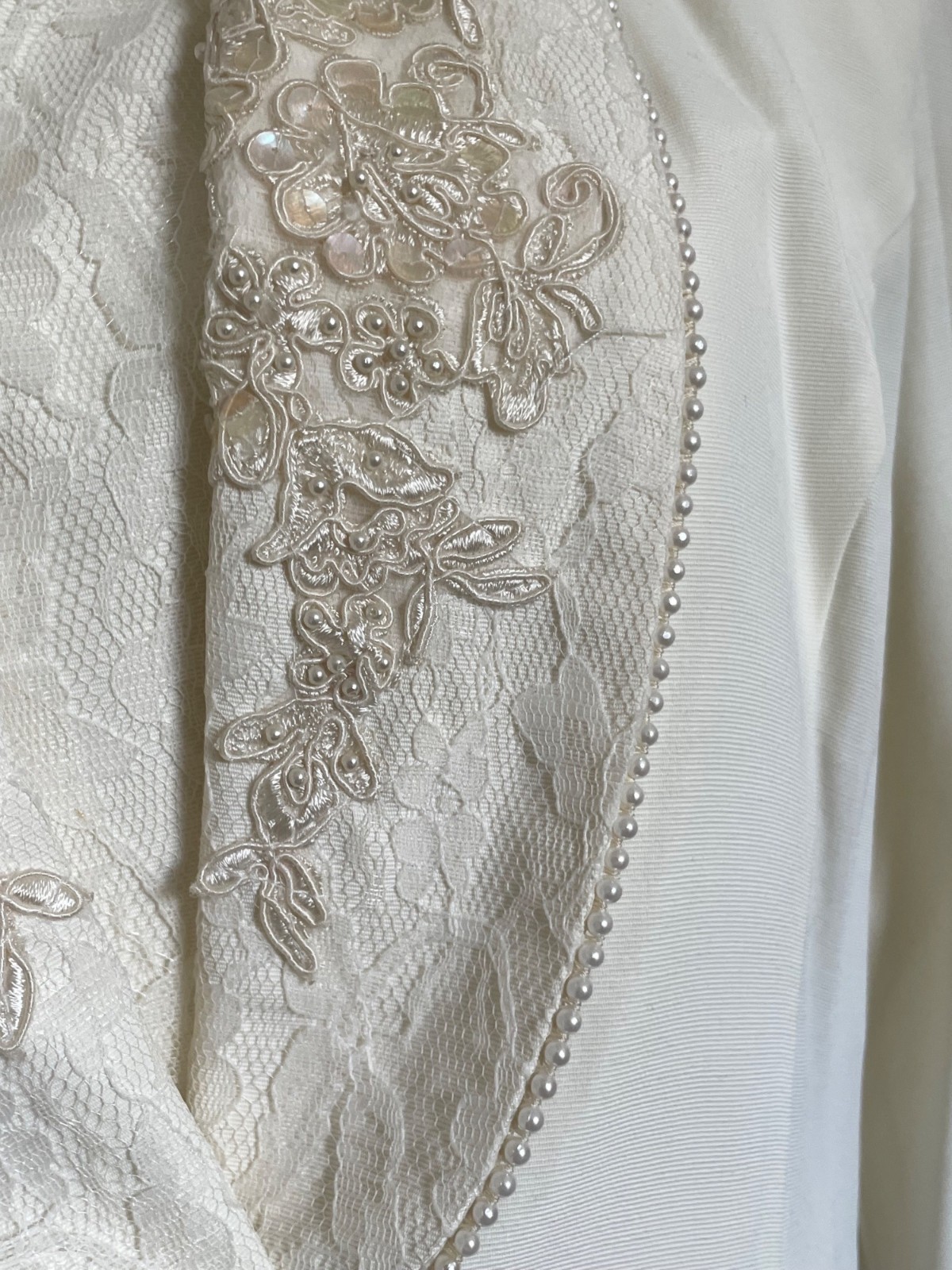 Vintage 1980s Jeffrey & Dara Structured Blazer Sequin, Pearl + Embroidered SZ 10