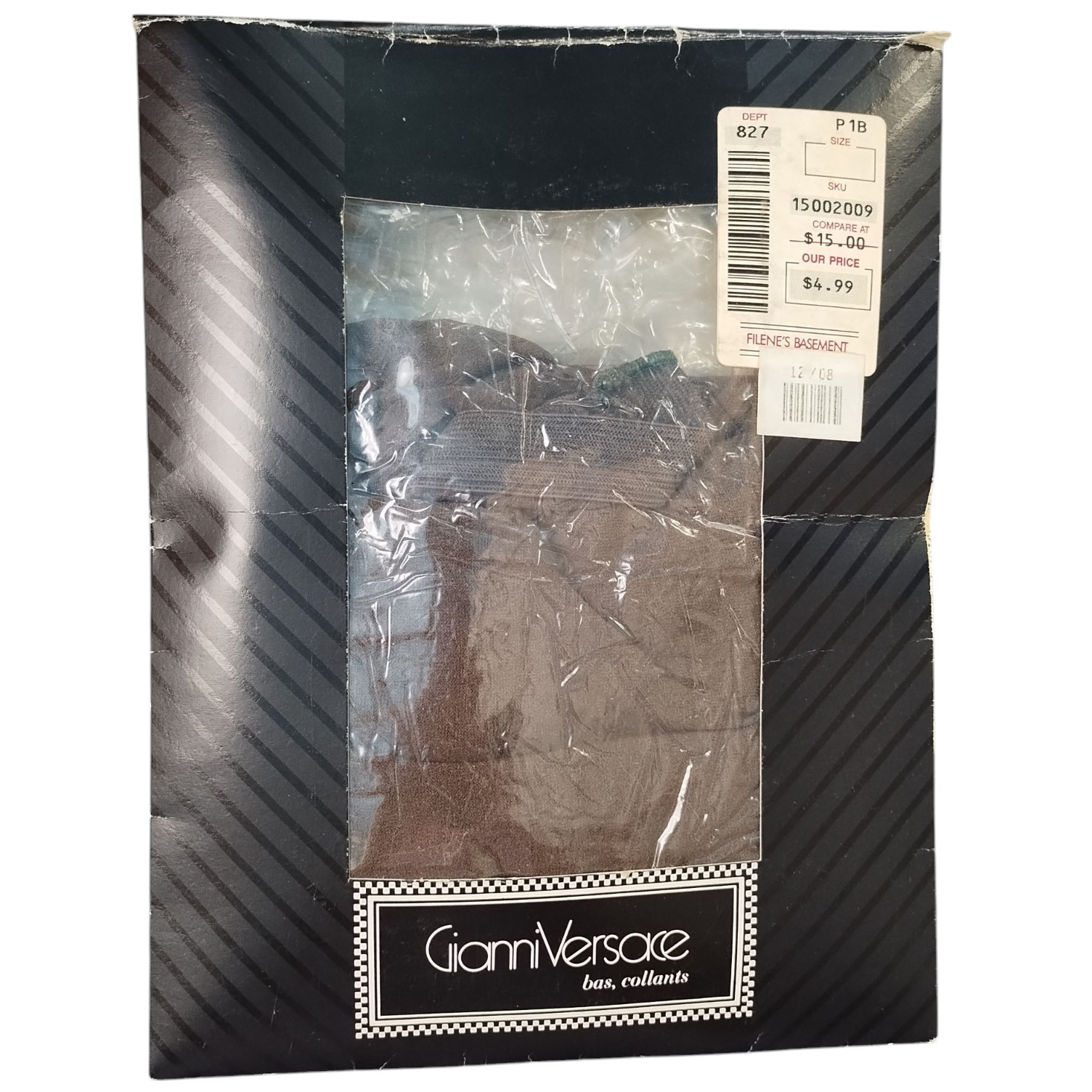 Gianni Versace Pantyhose bas collants Stockings Tights VE CC 035 COL M1O TG 4