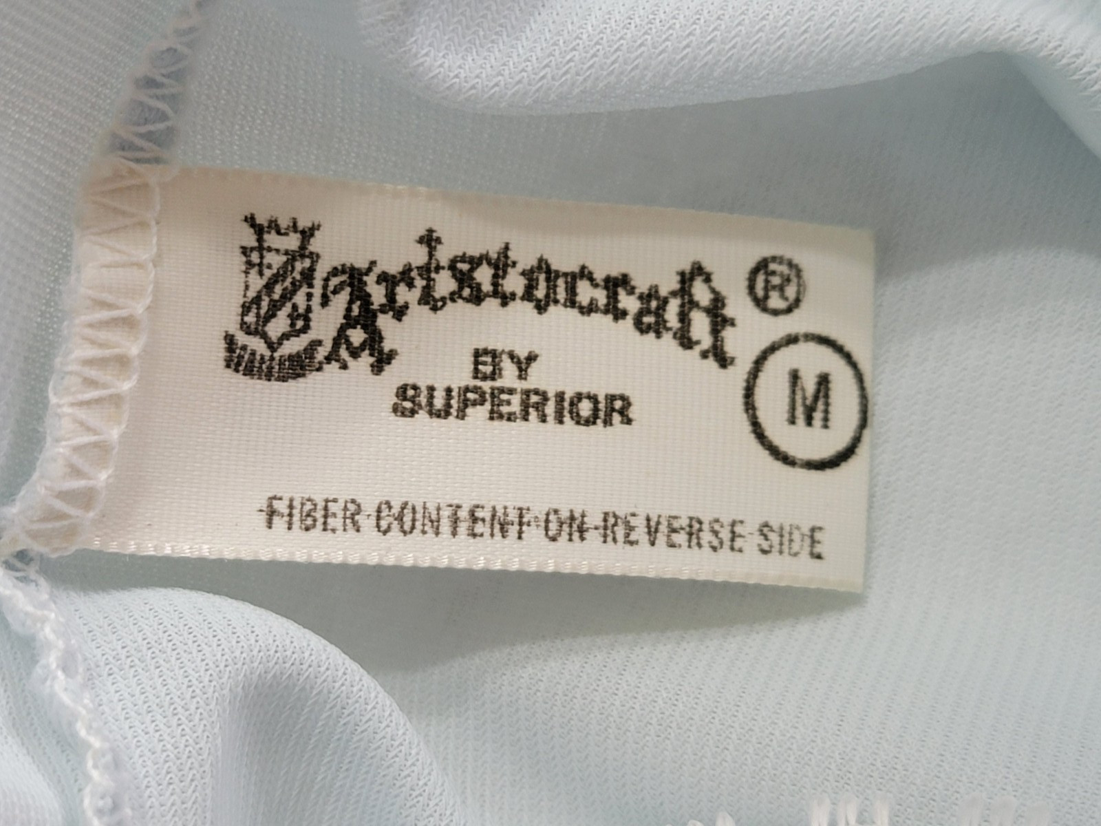 VINTAGE NYLON CHIFFON RUFFLED NIGHTGOWN LONGERIE LIGHT BLUE ARISTOCRAT MED USA