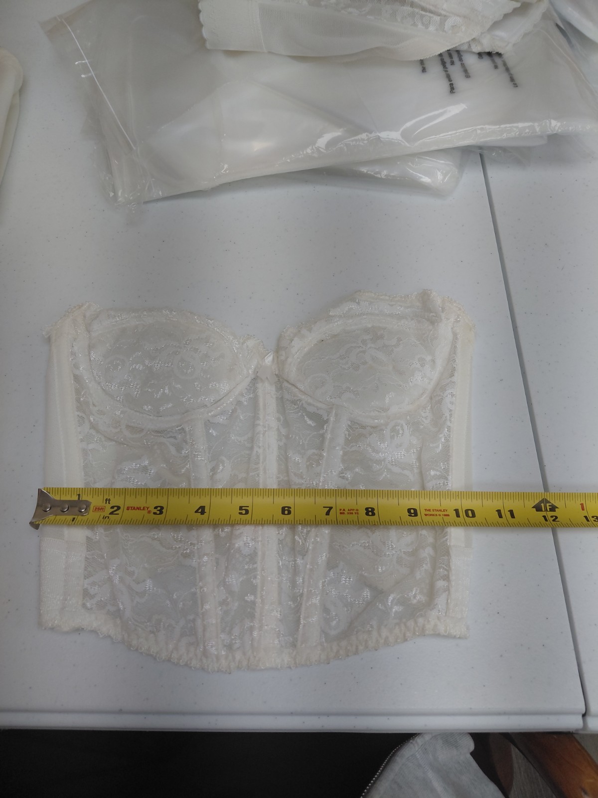 Vintage Backless By Smoothie White Laced Corset 34C