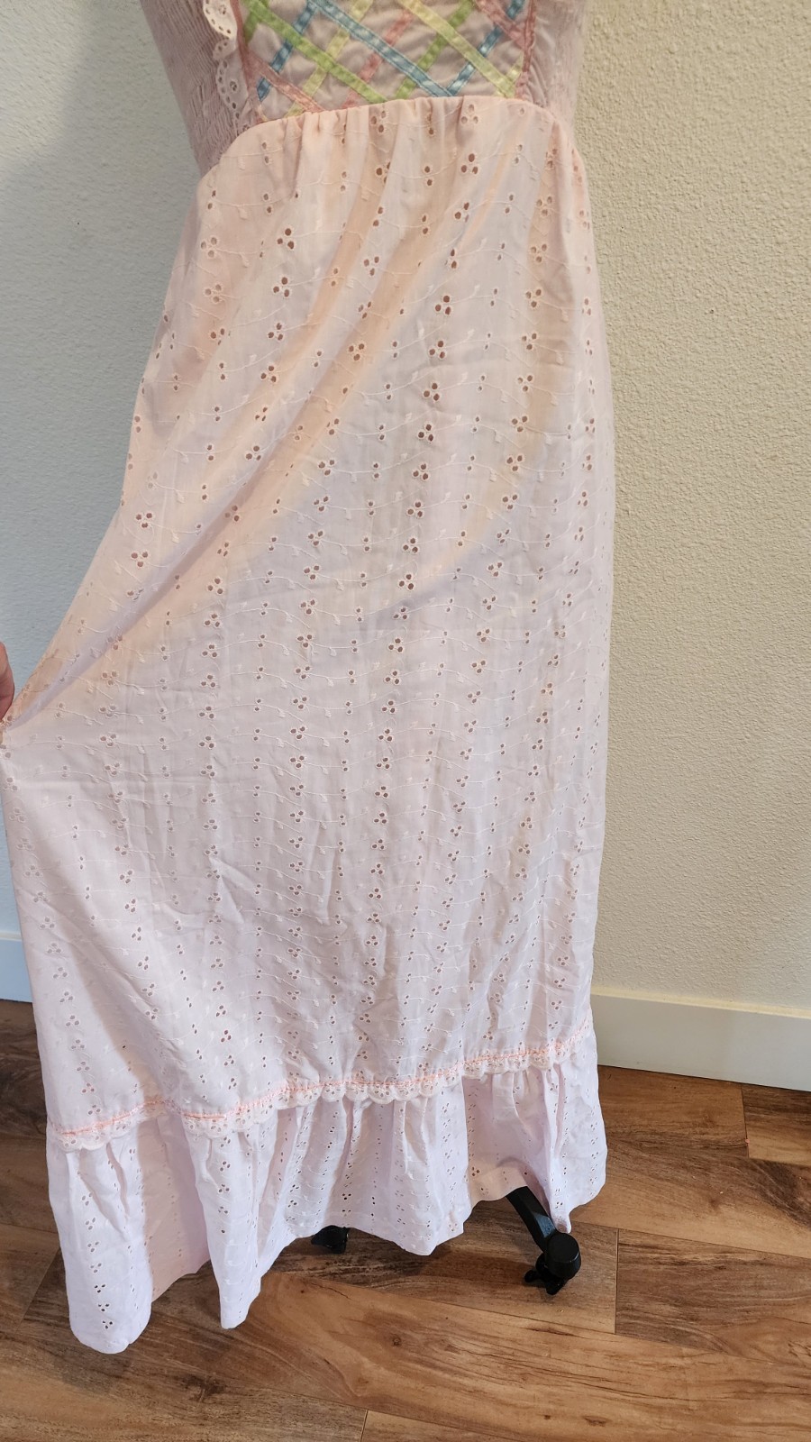 City Fox Vintage Semi Sheer Baby Pink Straps Maxi Dress 13 Styled In California