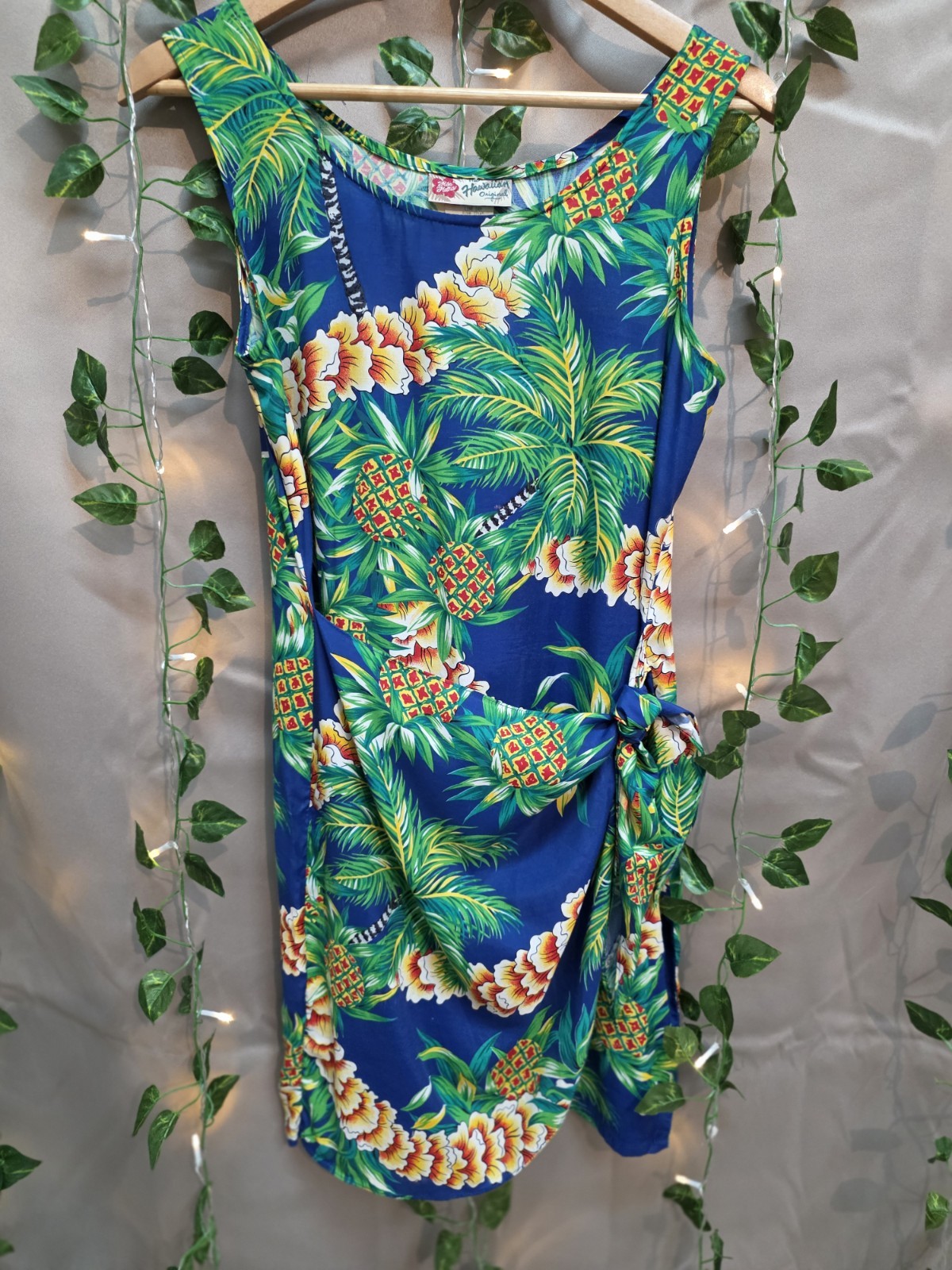 Vintage Hilo Hattie Hawaiian Original Faux Wrap Dress Made In Hawaii Sz S Petite