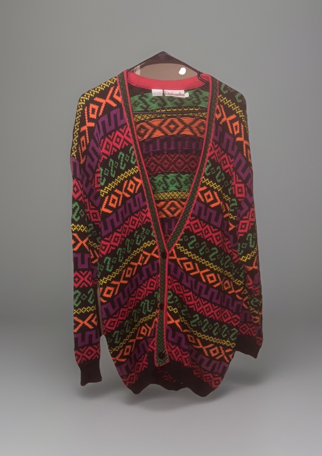 Coogi Style Rafaella Cardigan Sweater 1990s Vibe Oversized VTG Korea Med