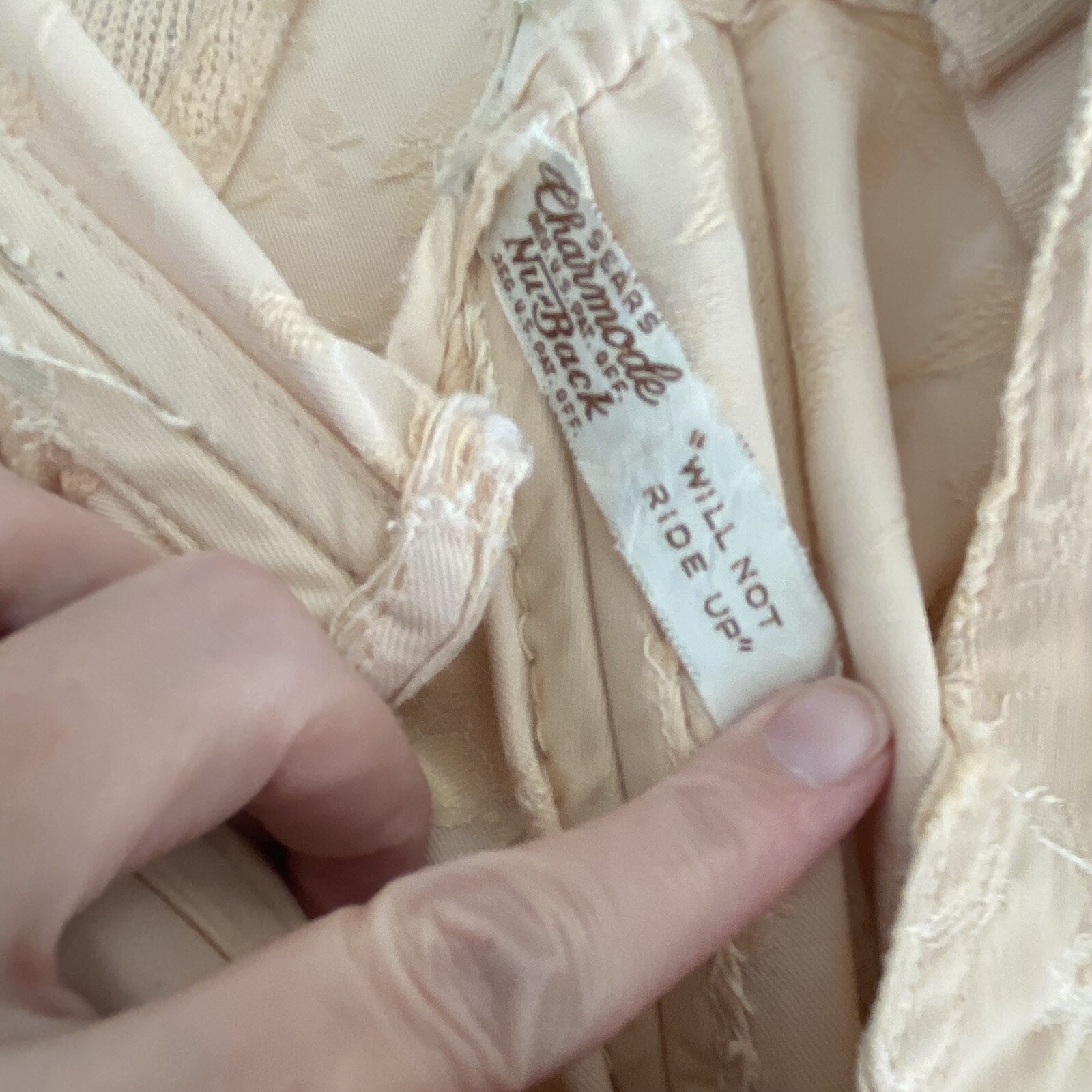 READ Vtg Sears Charmode Corset Girdle Open Bottom USA DAMAGED
