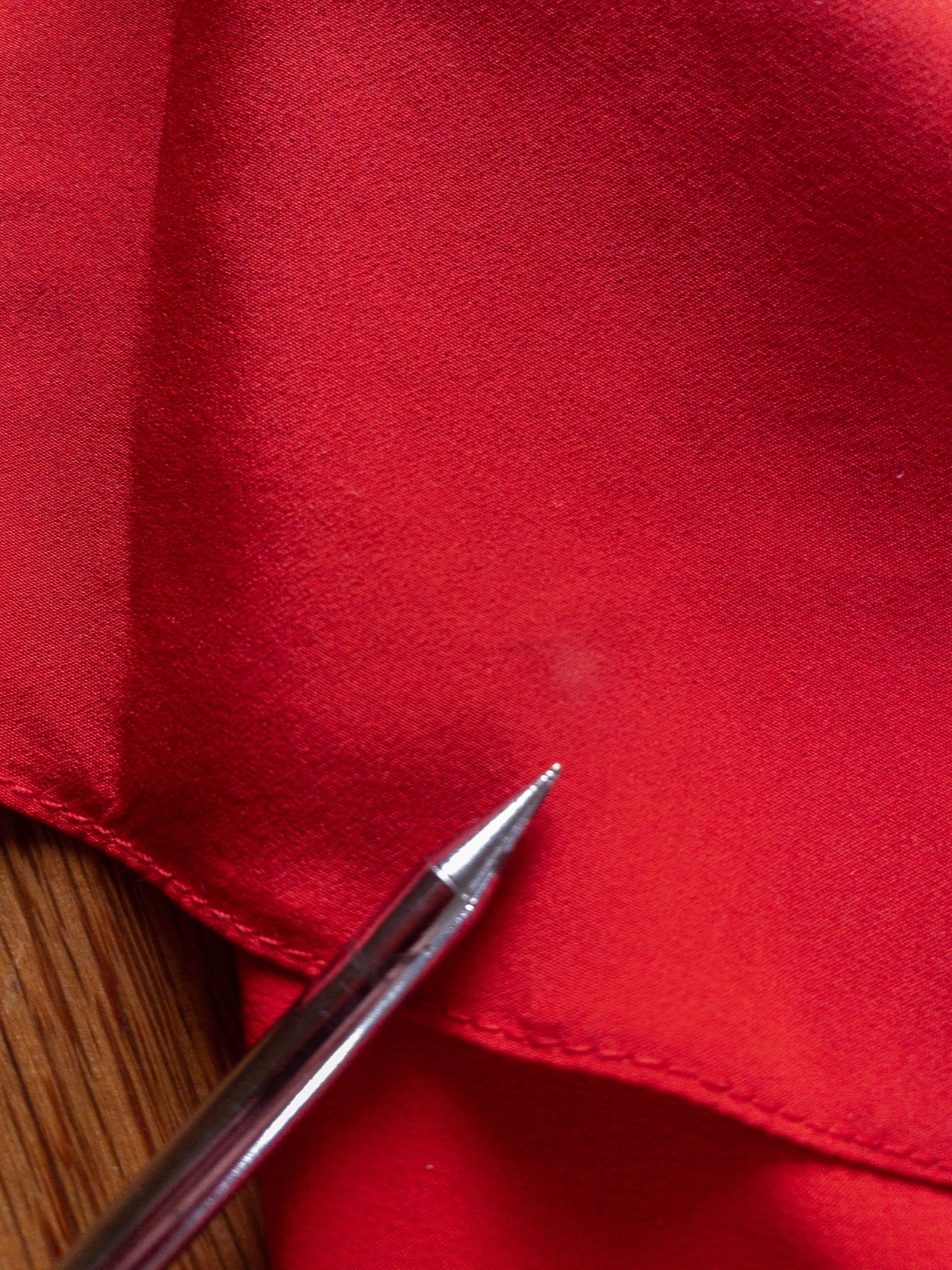 Jacques Molko Paris Vintage Red 100% Silk Top Lux Designer 1980&rsquo;s – 1990&rsquo;s RARE!