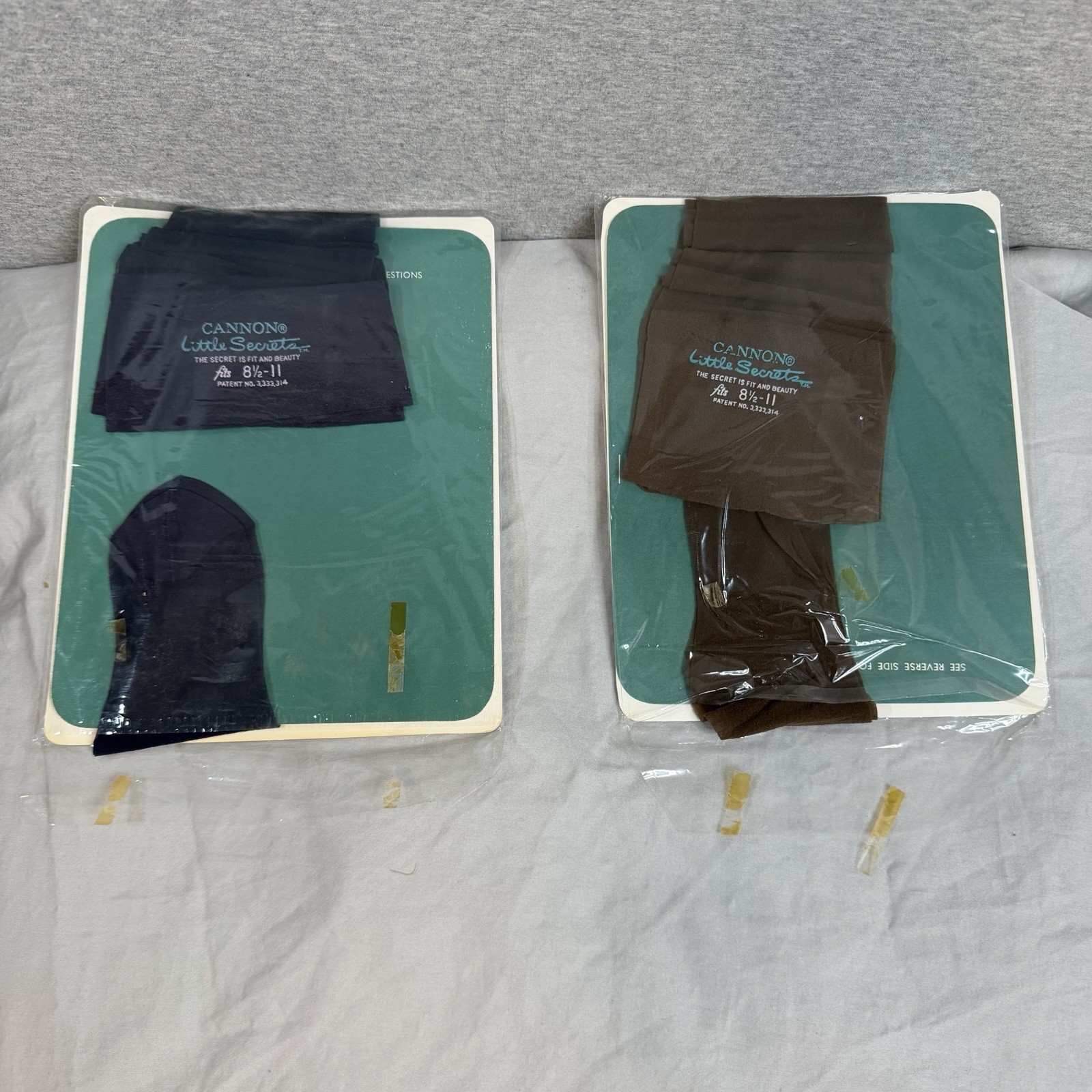 Cannon Little Secrets Stretch Seamless Stockings Vtg 1960s Coffee Navy 4 Pairs