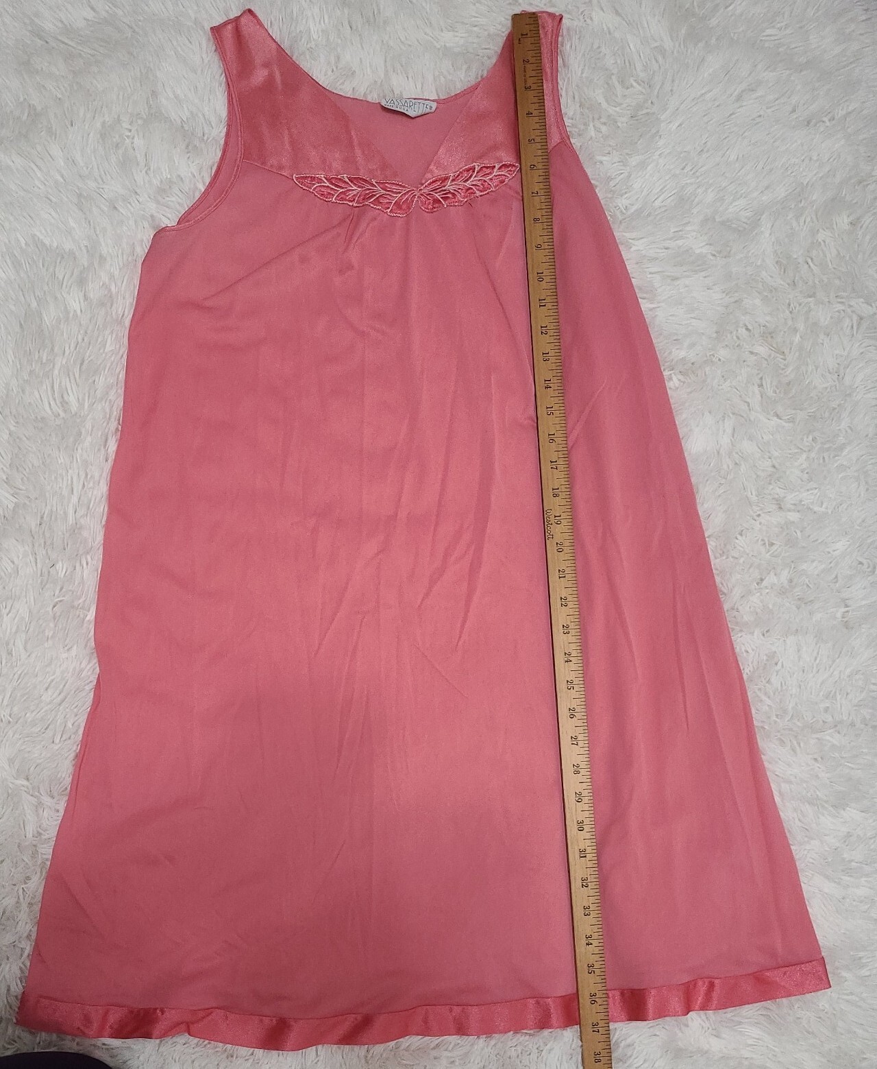 Vintage Vassarette Nightgown, possibly XL. See item description measurements.