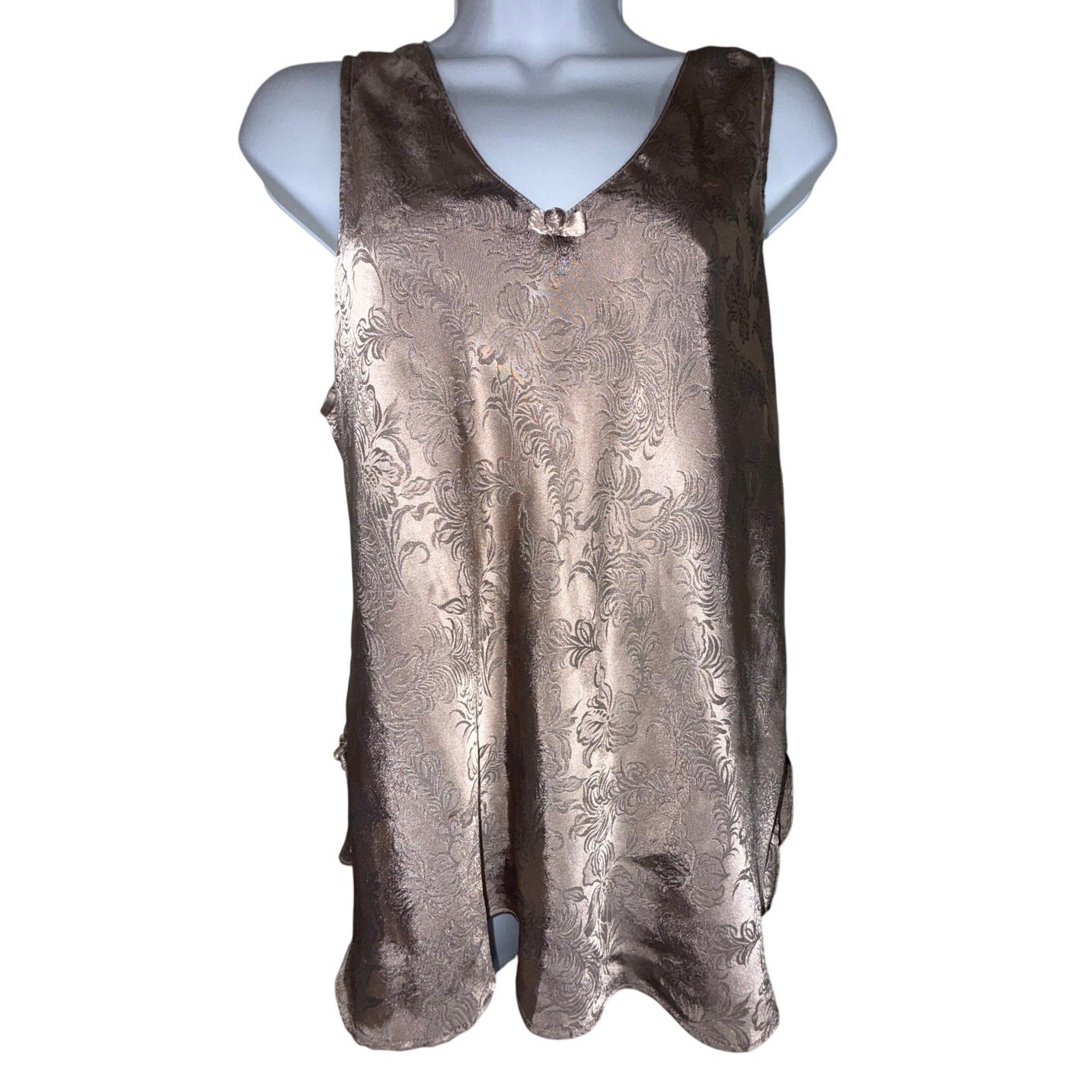 Vintage 90s Christian Dior Camisole Lingerie Satin Silk Womens M/L