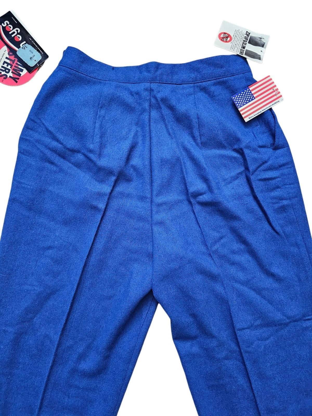 DEADSTOCK! 80s – 90s Item-Eyes tummy-buster pleated front trousers . size 16P