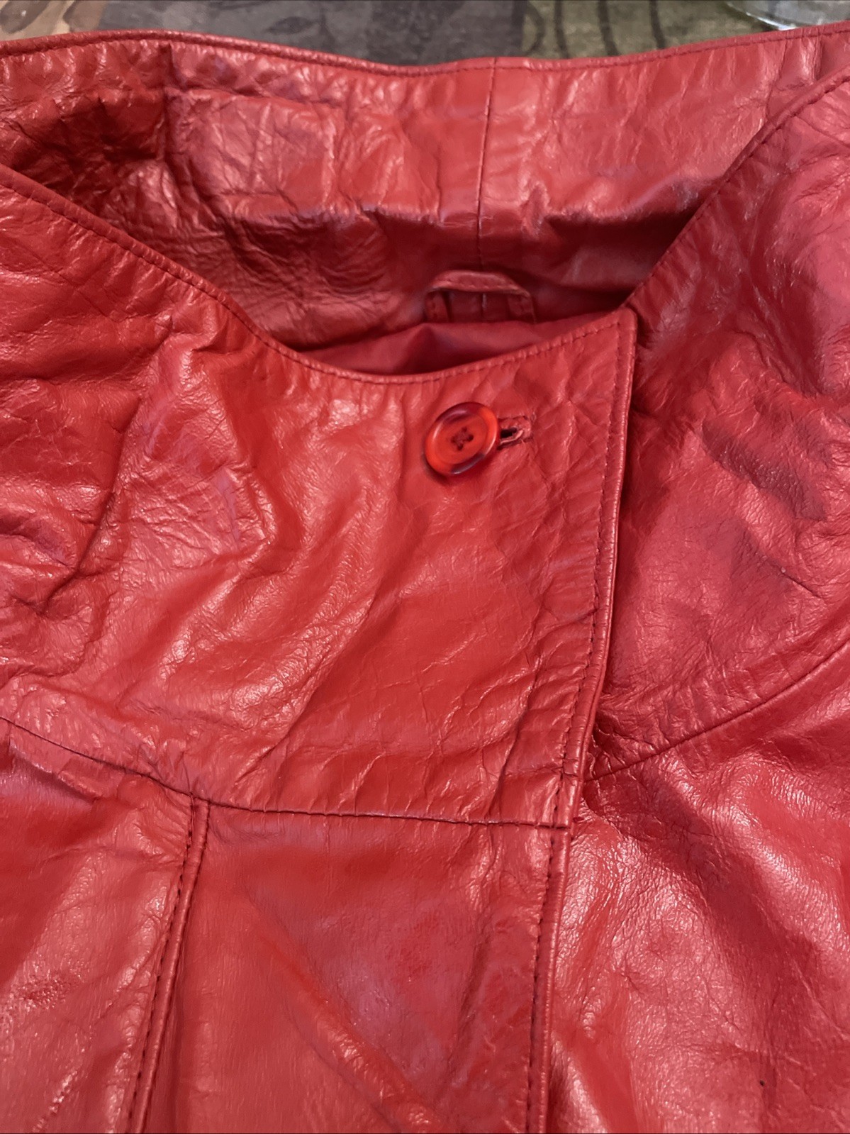 Vintage 80’s Close Encounters Leather Bomber Jacket Women’s Size L Shoulder Pads