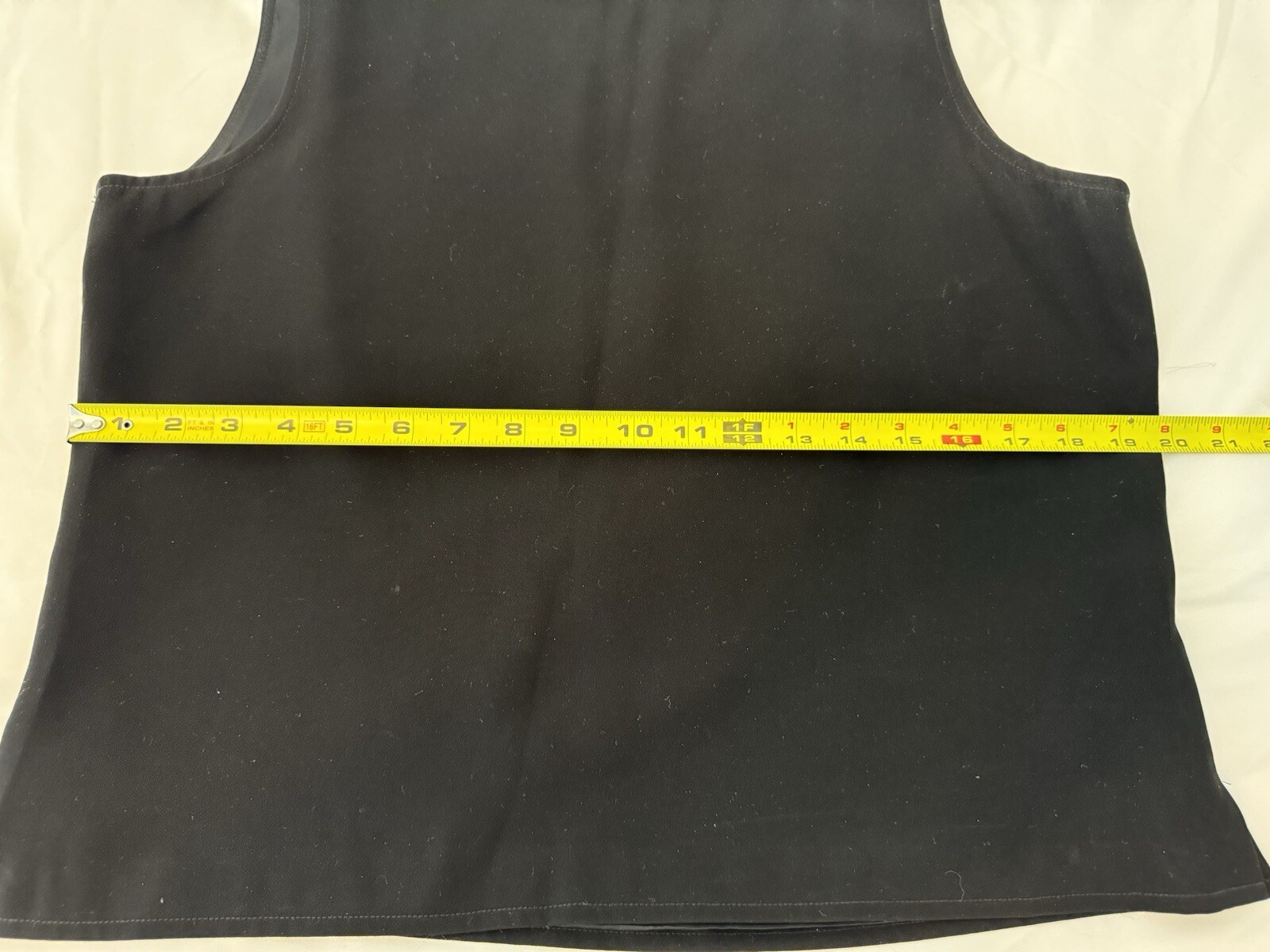 Vtg 90&rsquo;s Harold&rsquo;s Black Solid Sleeveless Short Top Cocktail/Party Top Size 12