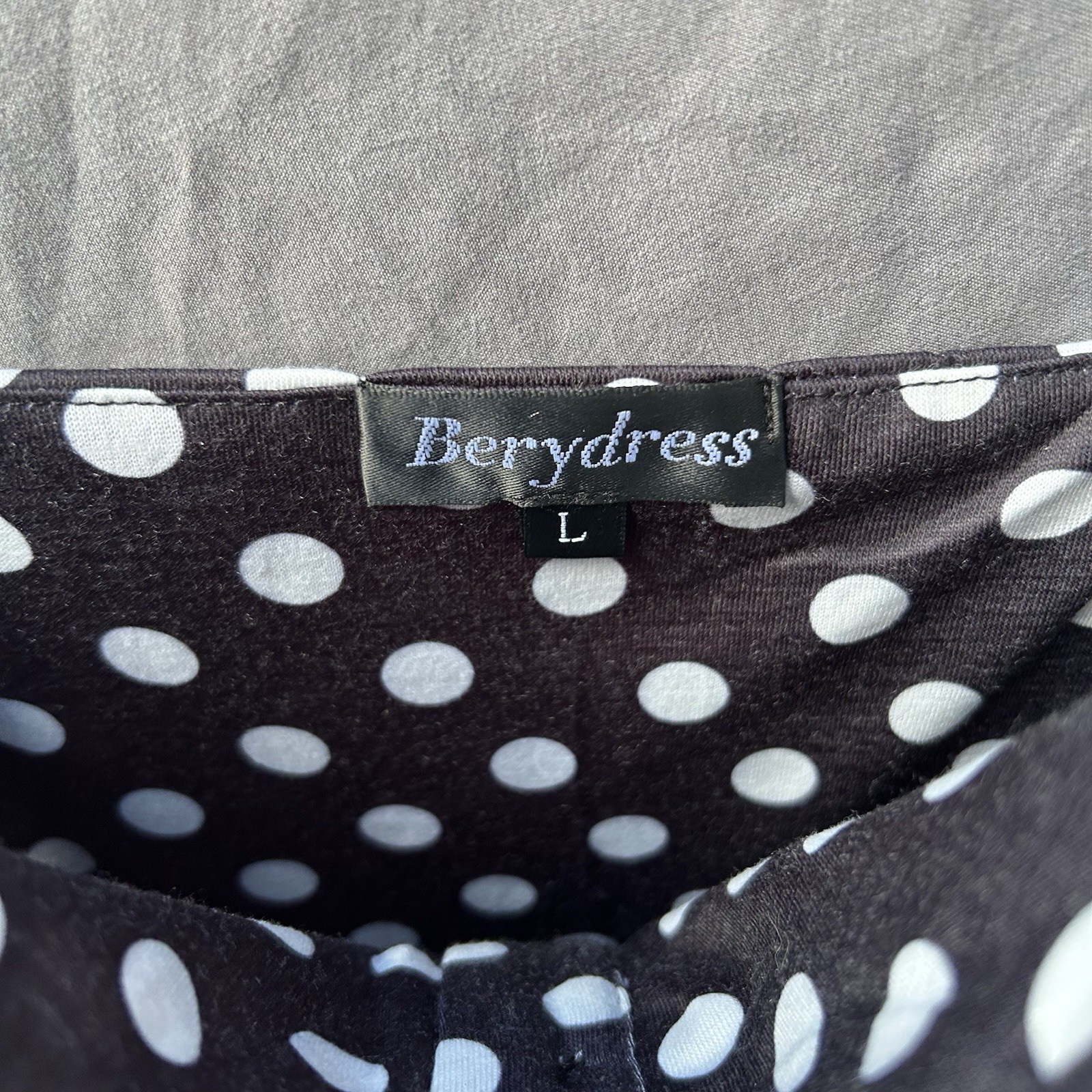 Black & White Polka Dot Sundress Size L Preppy Old Money Coquette 90s Grunge