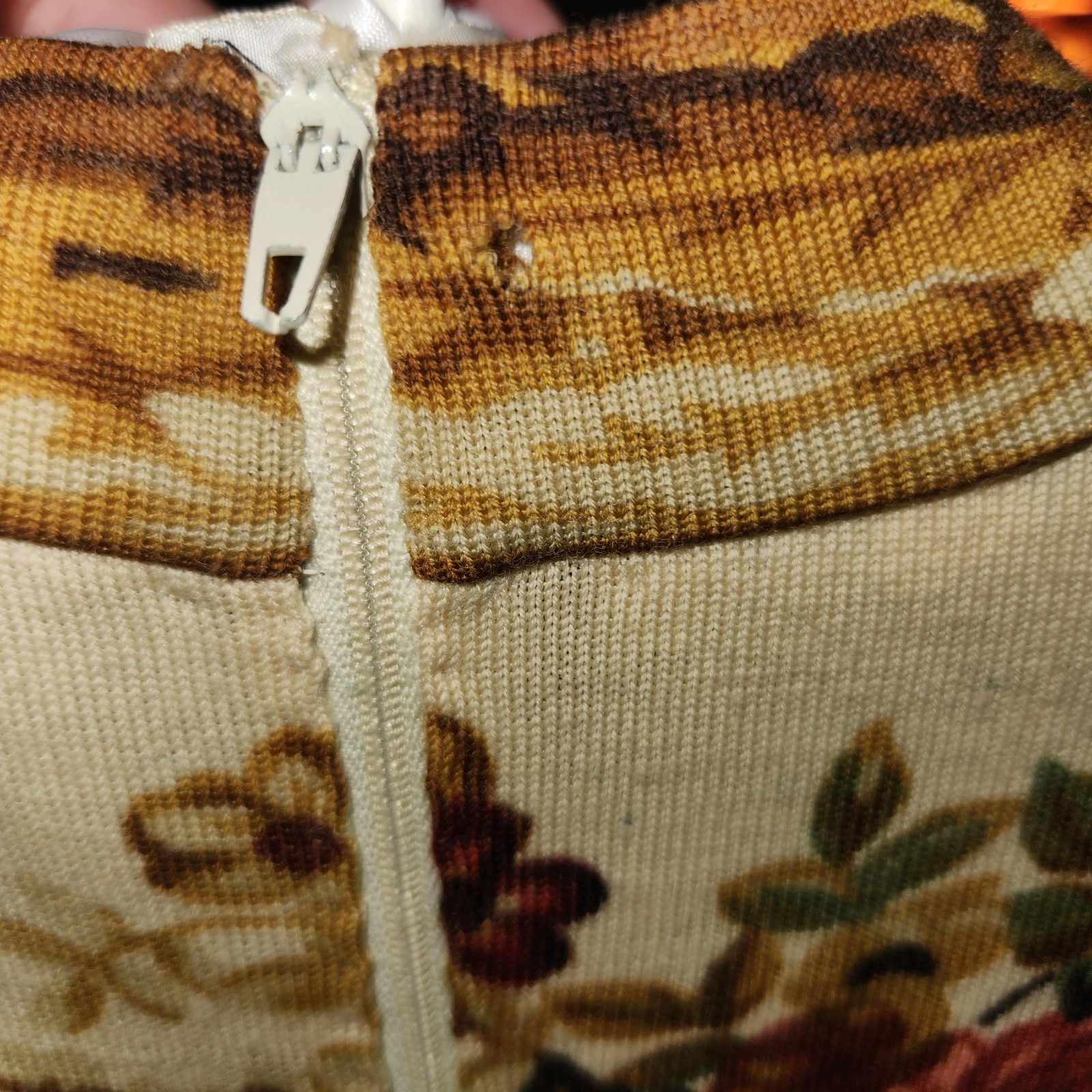 GOLDWORM SIZE 14 MADE IN ITALY WINTER FALL WOOL 1970S DRESS PSYCHEDELIC VINTAGE