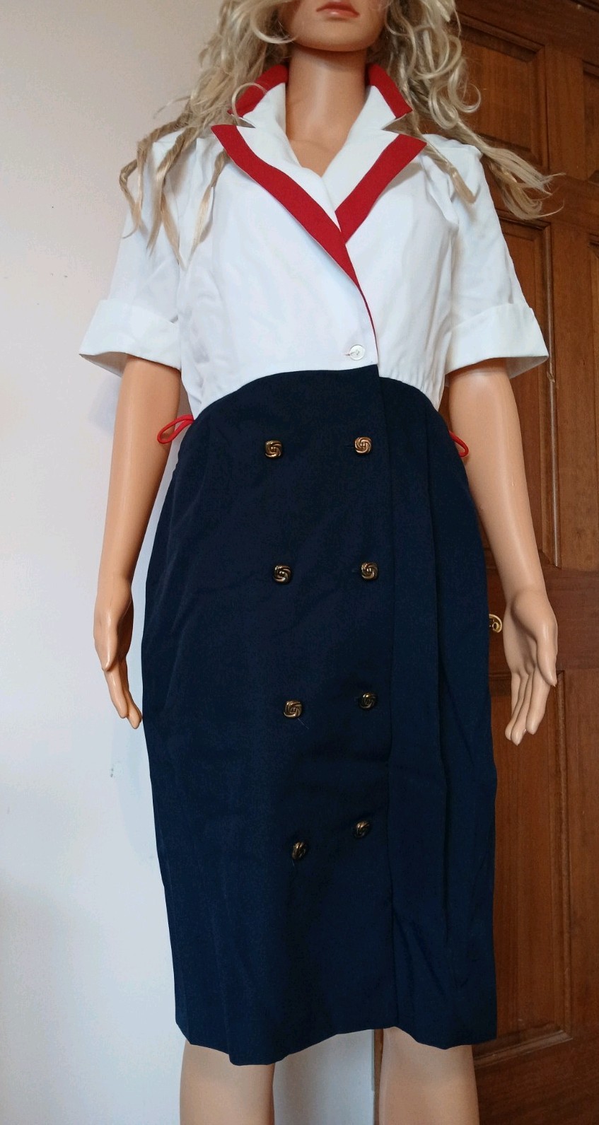 Authentic Preppy Mod90s 1-piece versatile dress. « WPGordon » HQ-EVC Size 4.