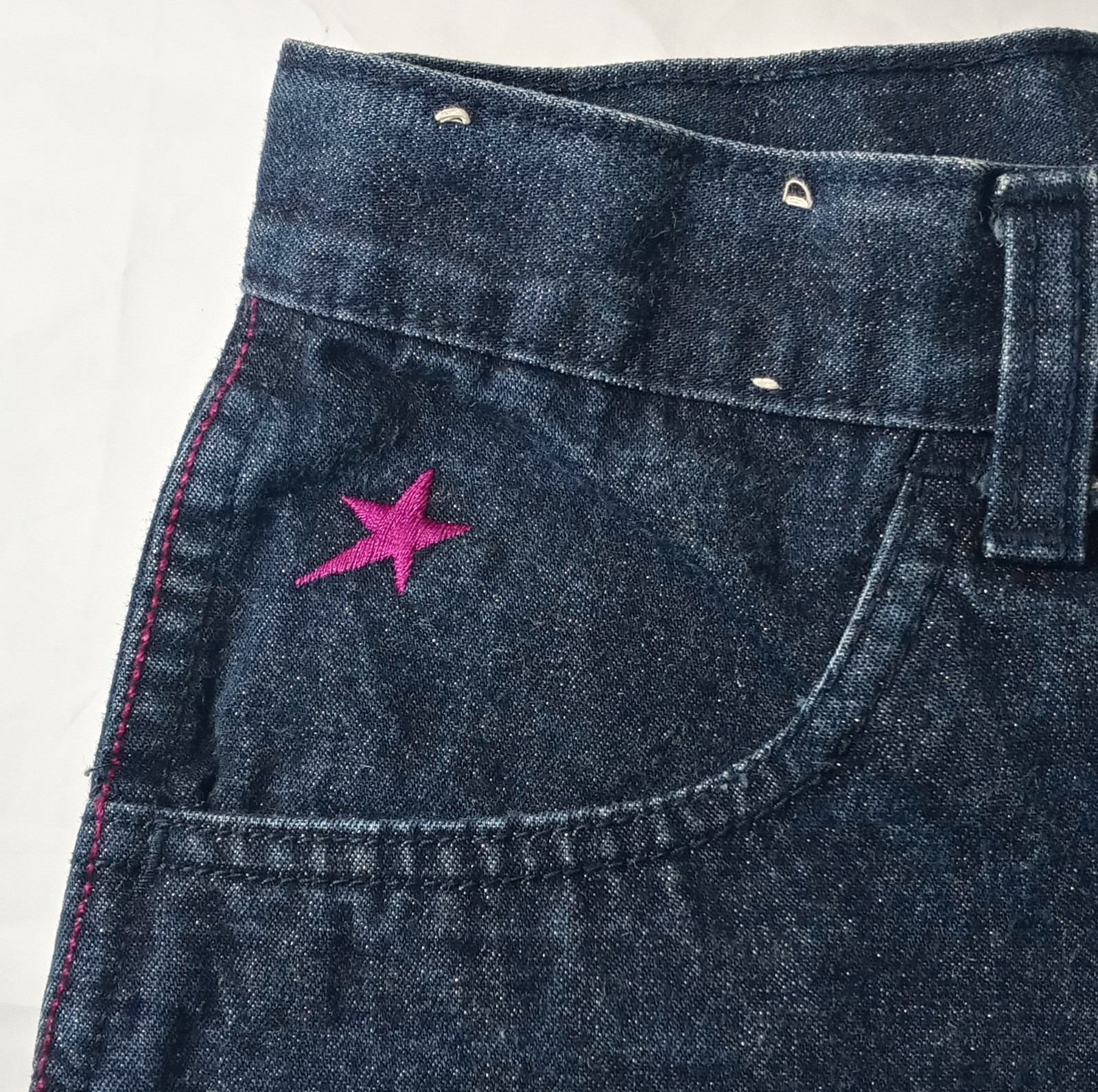 Rare Authentic Vintage 80&rsquo;s Sparkle Sara Jeans 25.5&Prime; Waist Hong Kong READ
