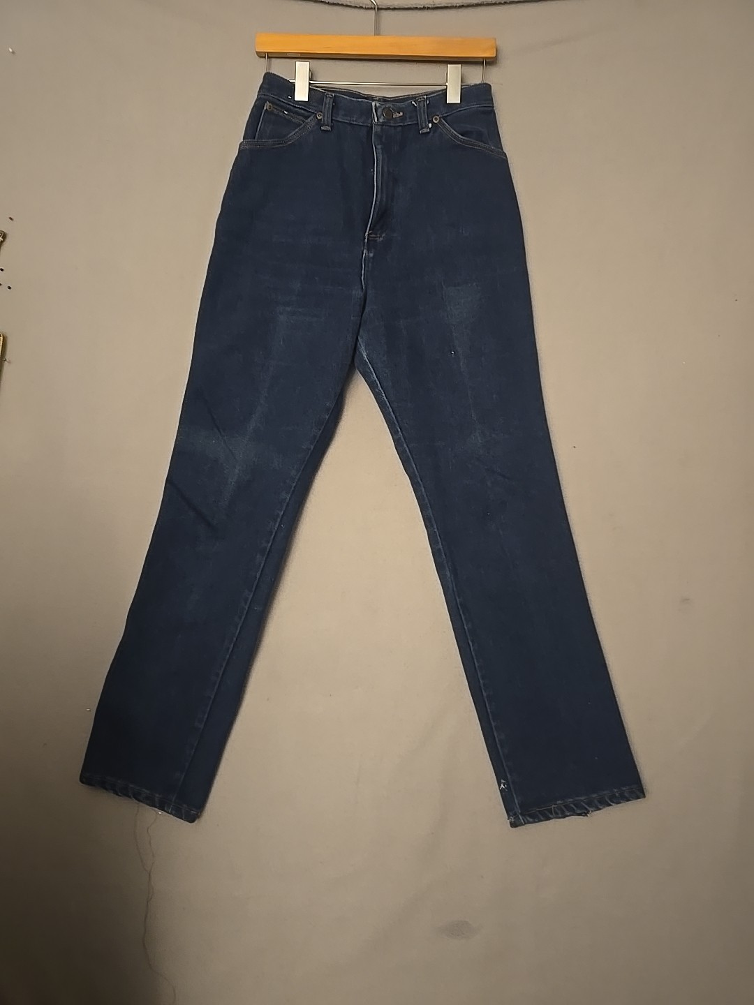WRANGLER No Fault Misses Size 14 Made In USA Denim Jeans 28×32 High Waist