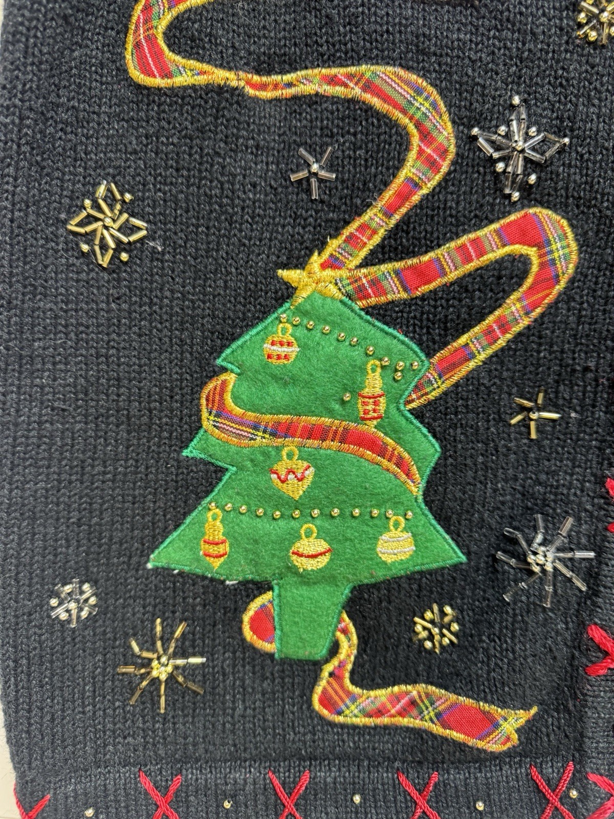 All Points by Reference Point Vintage Womens Christmas Sweater Vest Sz Medium