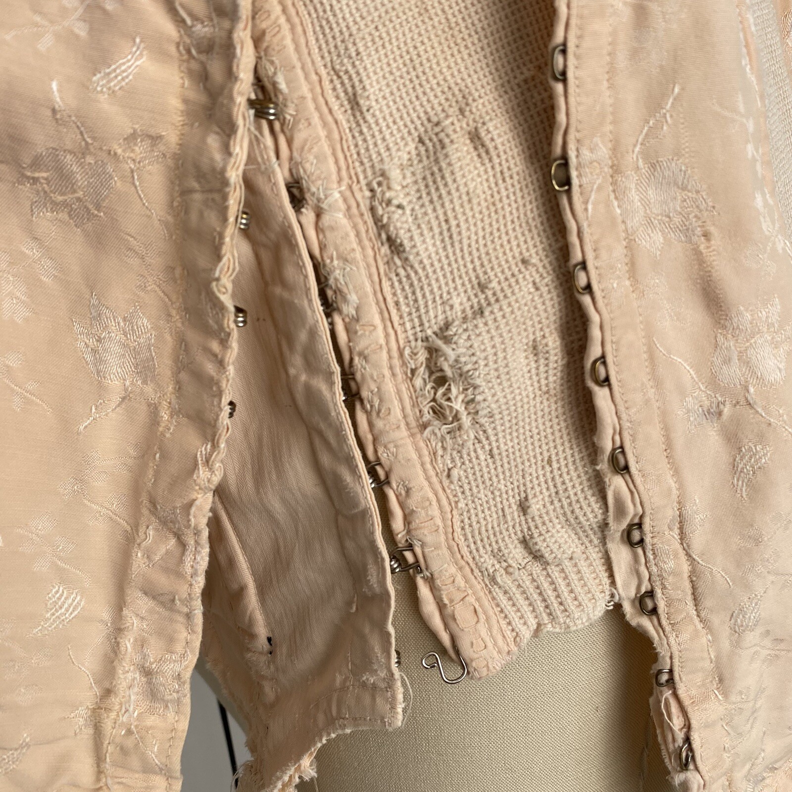 READ Vtg Sears Charmode Corset Girdle Open Bottom USA DAMAGED