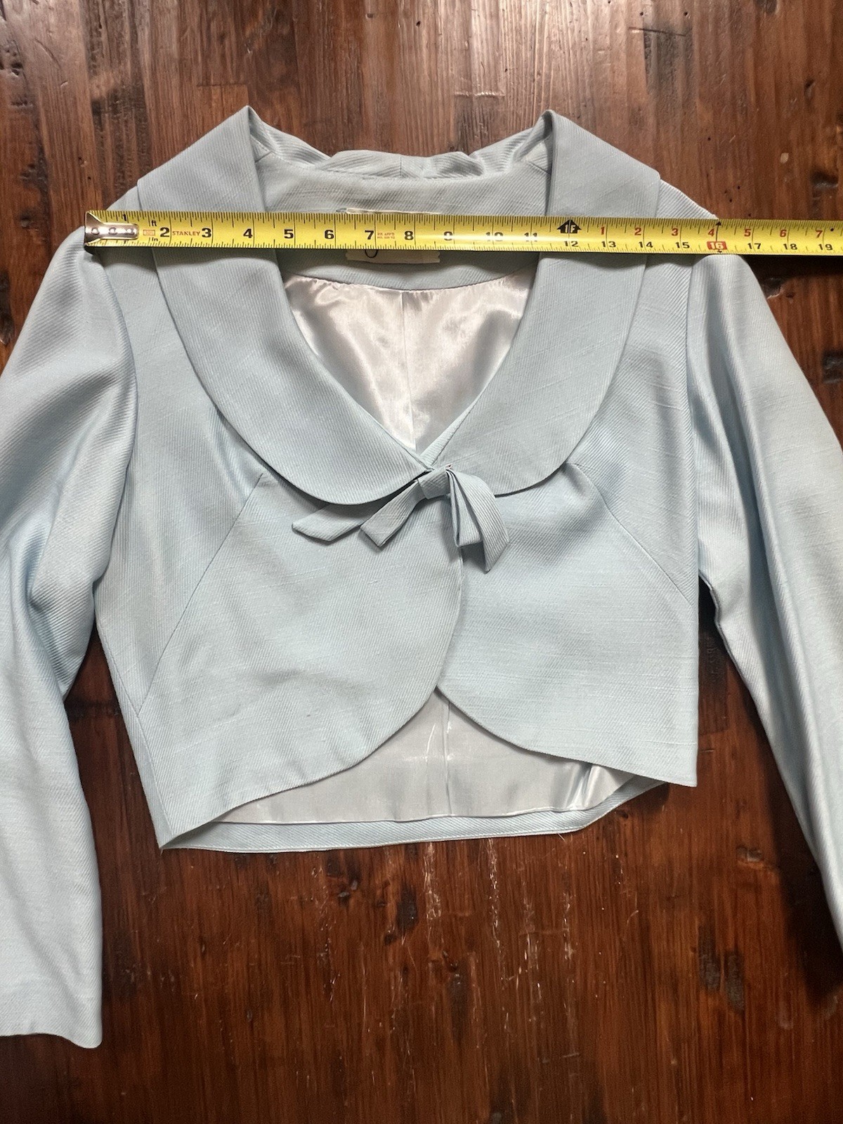 Jonathan Logan 1950s 2 piece shift Dress & Bolero powder Blue size 4 *see note