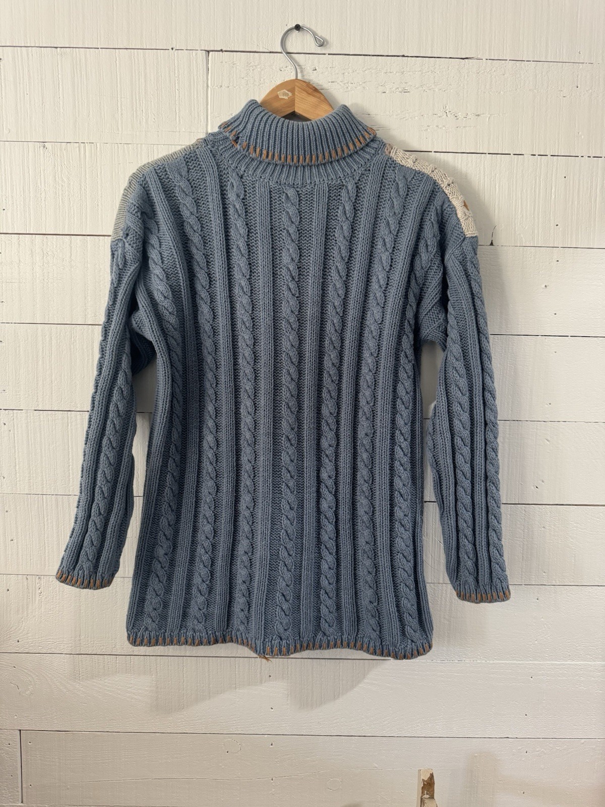 VTG Partners By Mervyns Patch Work Sweater Sz L