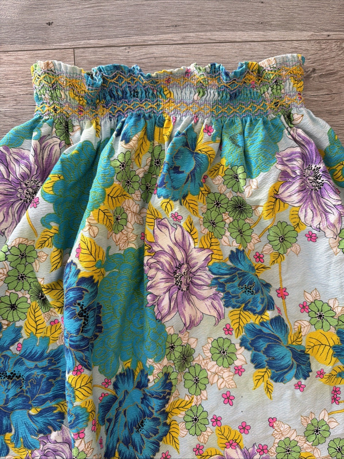 Vintage THC Hawaiian Textiles Long Length Floral Print Size Women’s Med-Large
