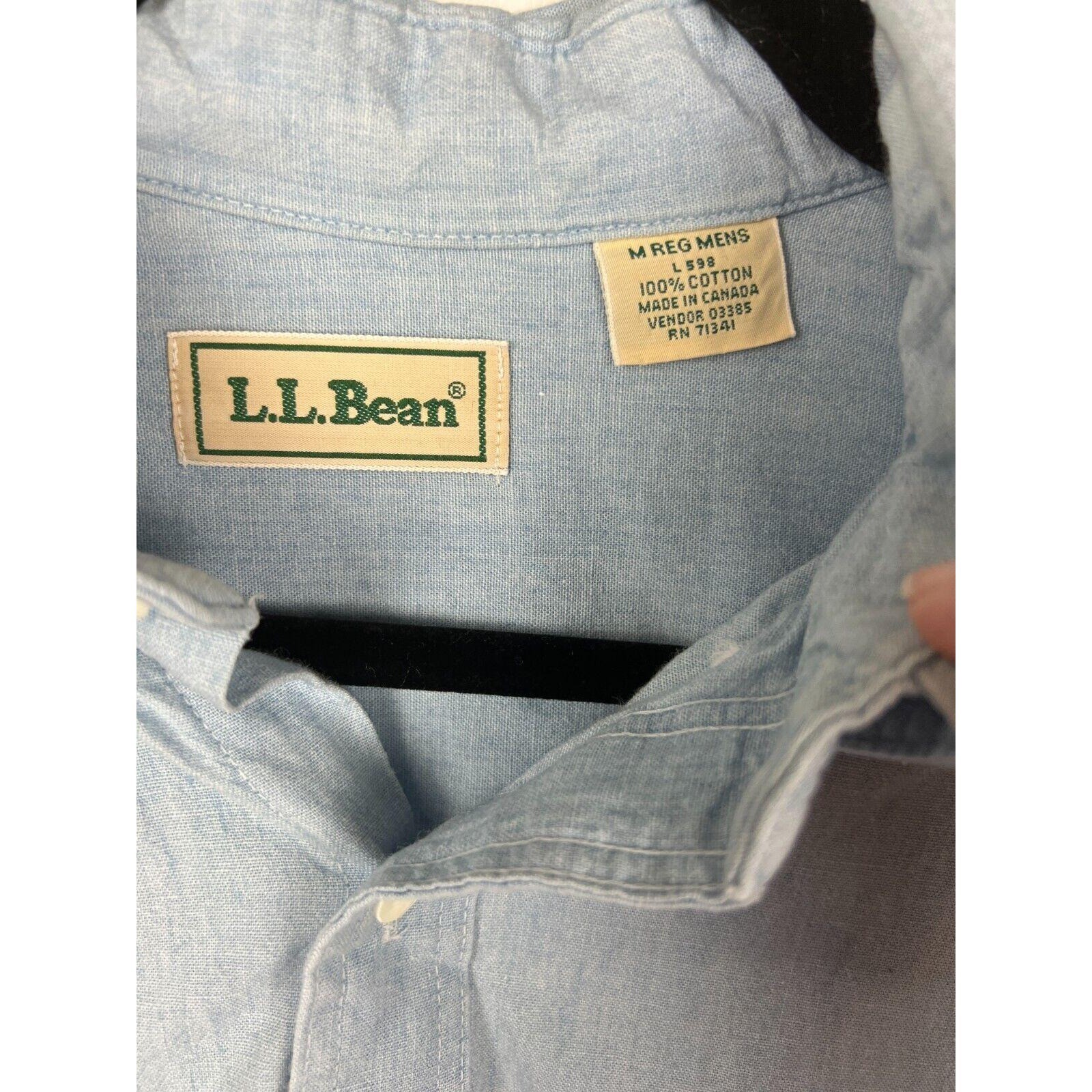 90s L.L.Bean Angel Embroidered Chambray Shirt Celestial Folk Art XL Cottagecore