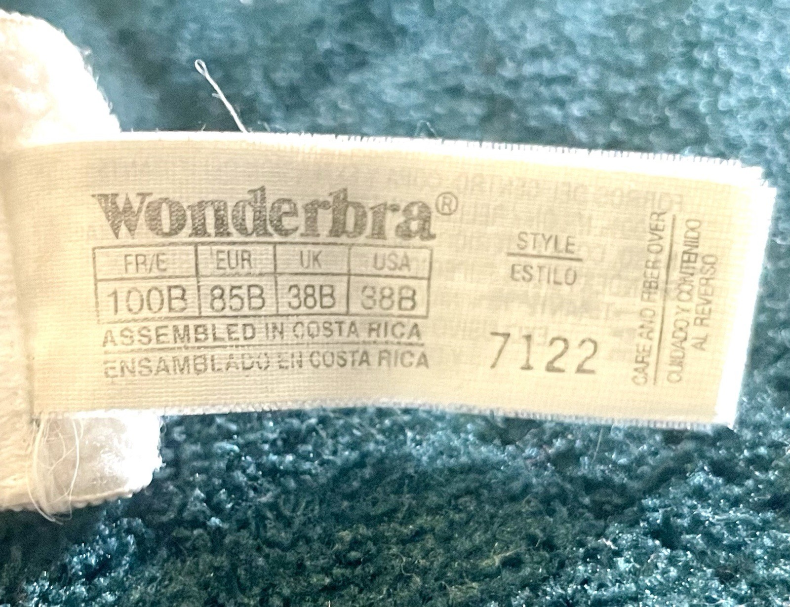 Vintage 90s Wonderbra 38B White Satin Bra