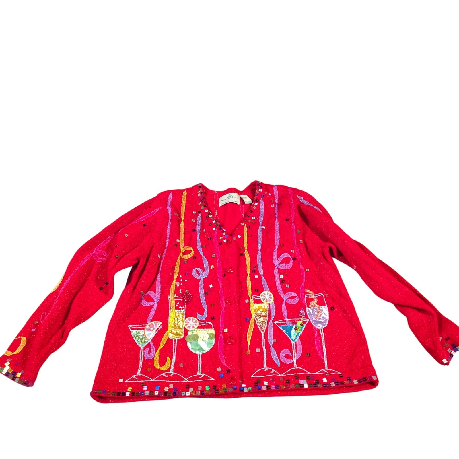 Vintage Desgin Options By Philip & Jane Gordon Cardigan Size XL Art To Wear