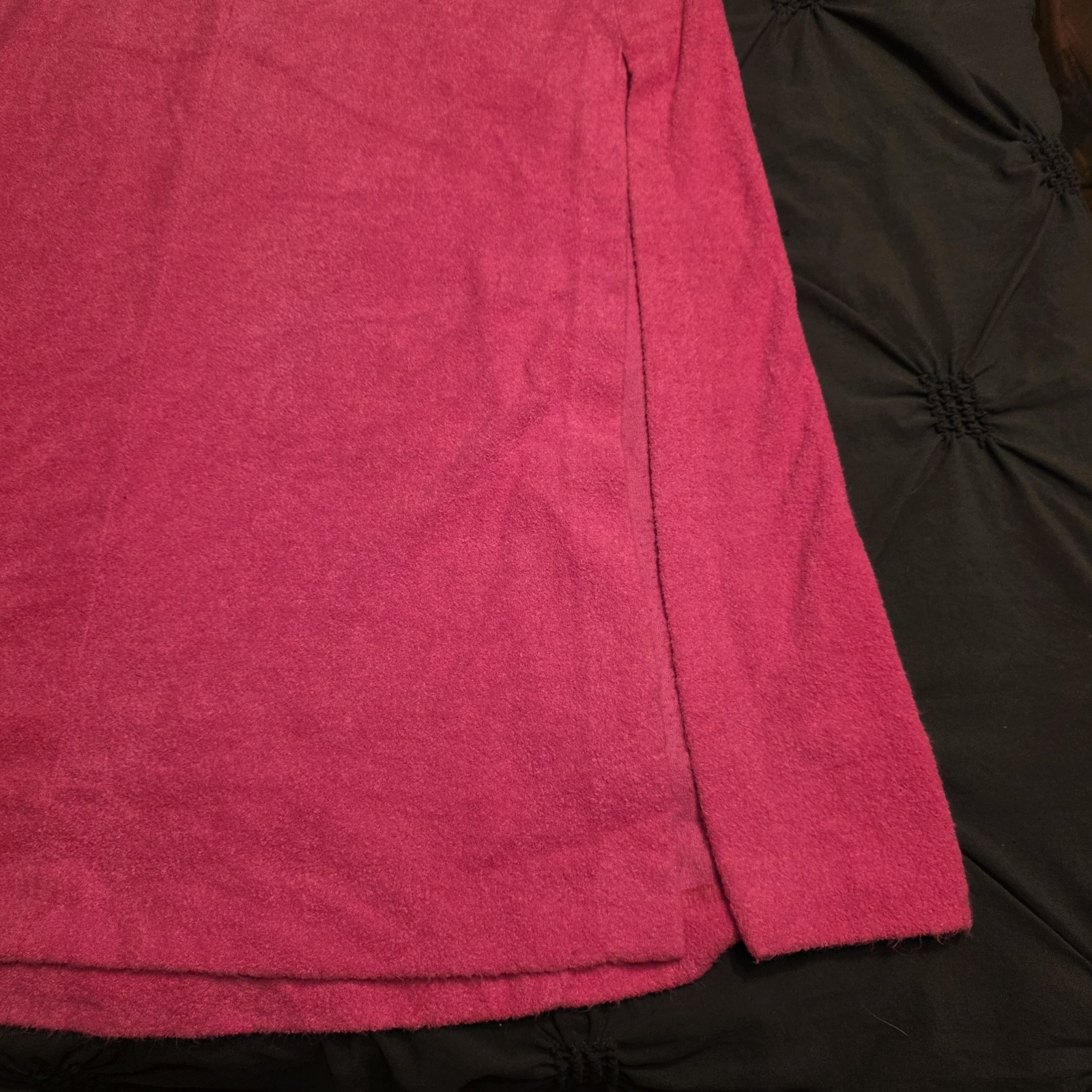 Vintage 1970s Hot Pink Terry Cloth Dress Pool Cover Bardinella Designs Size S