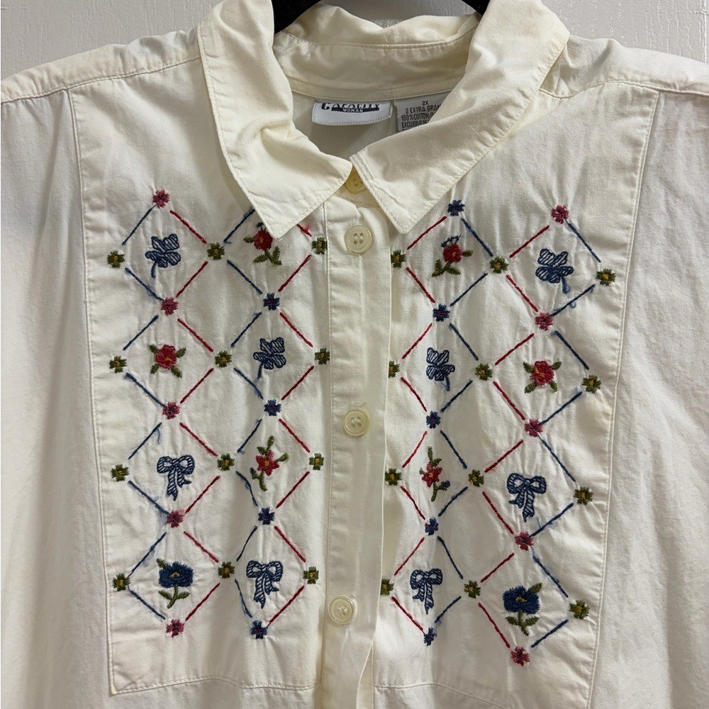 Vintage embroidered blouse